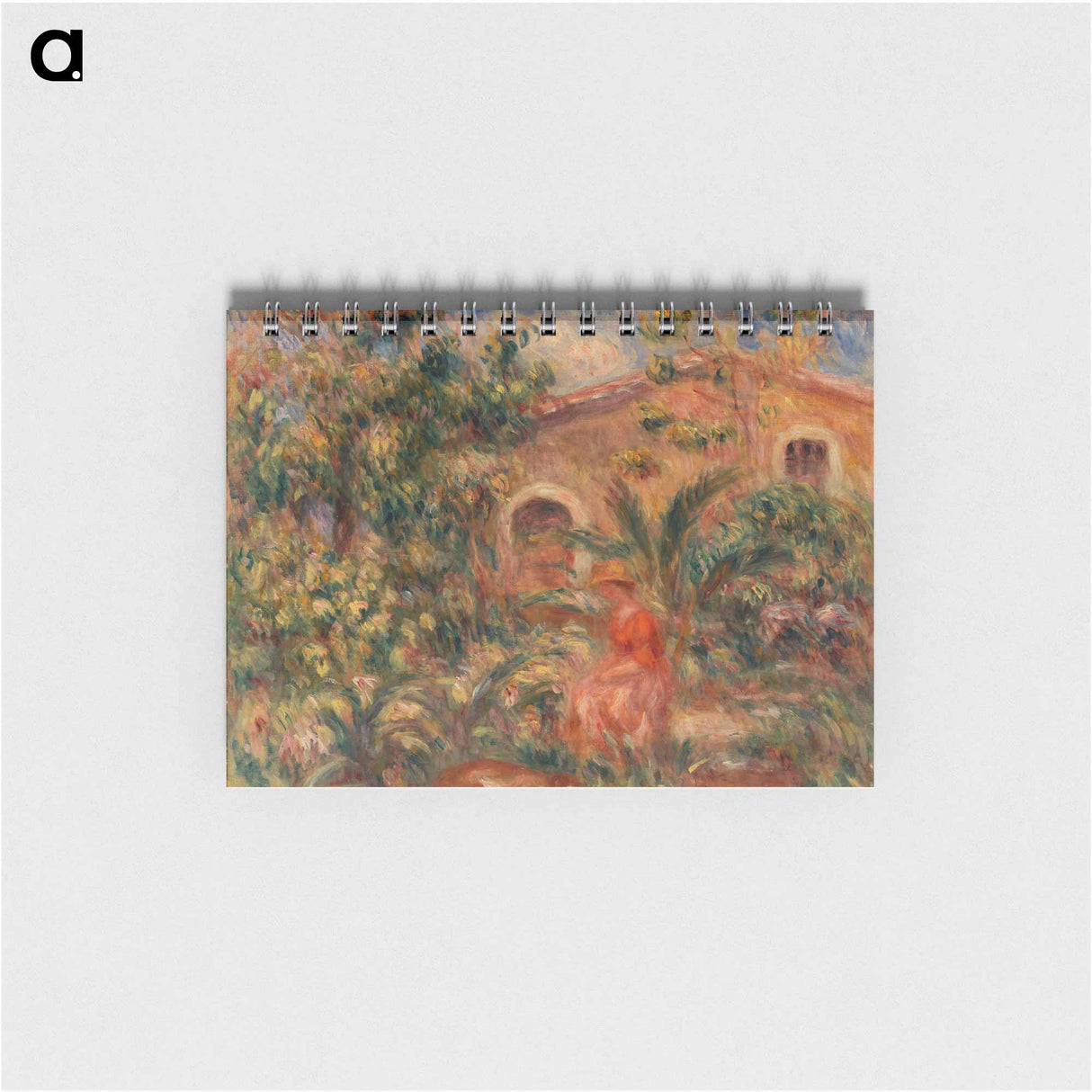 Landscape with Woman and Dog - ピエール オーギュスト ルノワール Memo.