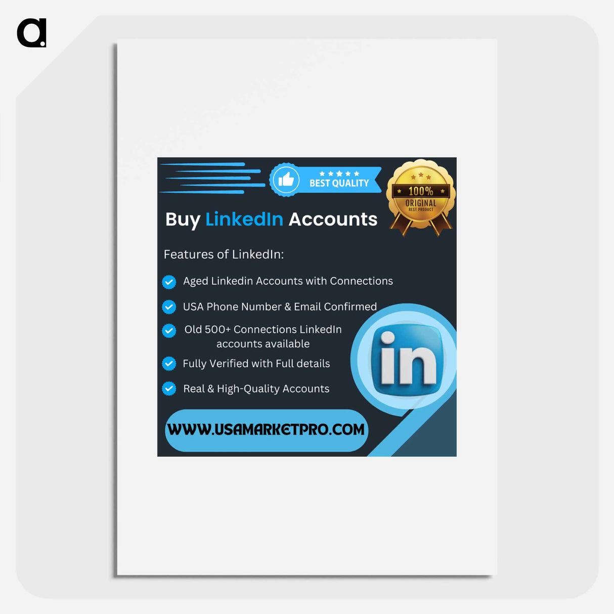 アートポスター-12 Best Sites, to Buy LinkedIn Accounts, 2020 - 2023 - ピーター ブリューゲル Poster.