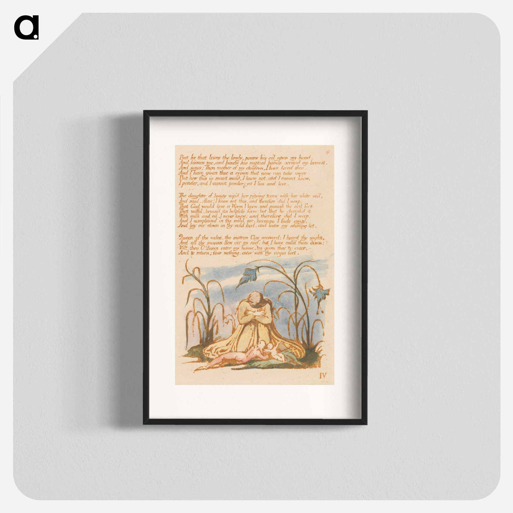 The Book of Thel, Plate 7 - William Blake Poster.