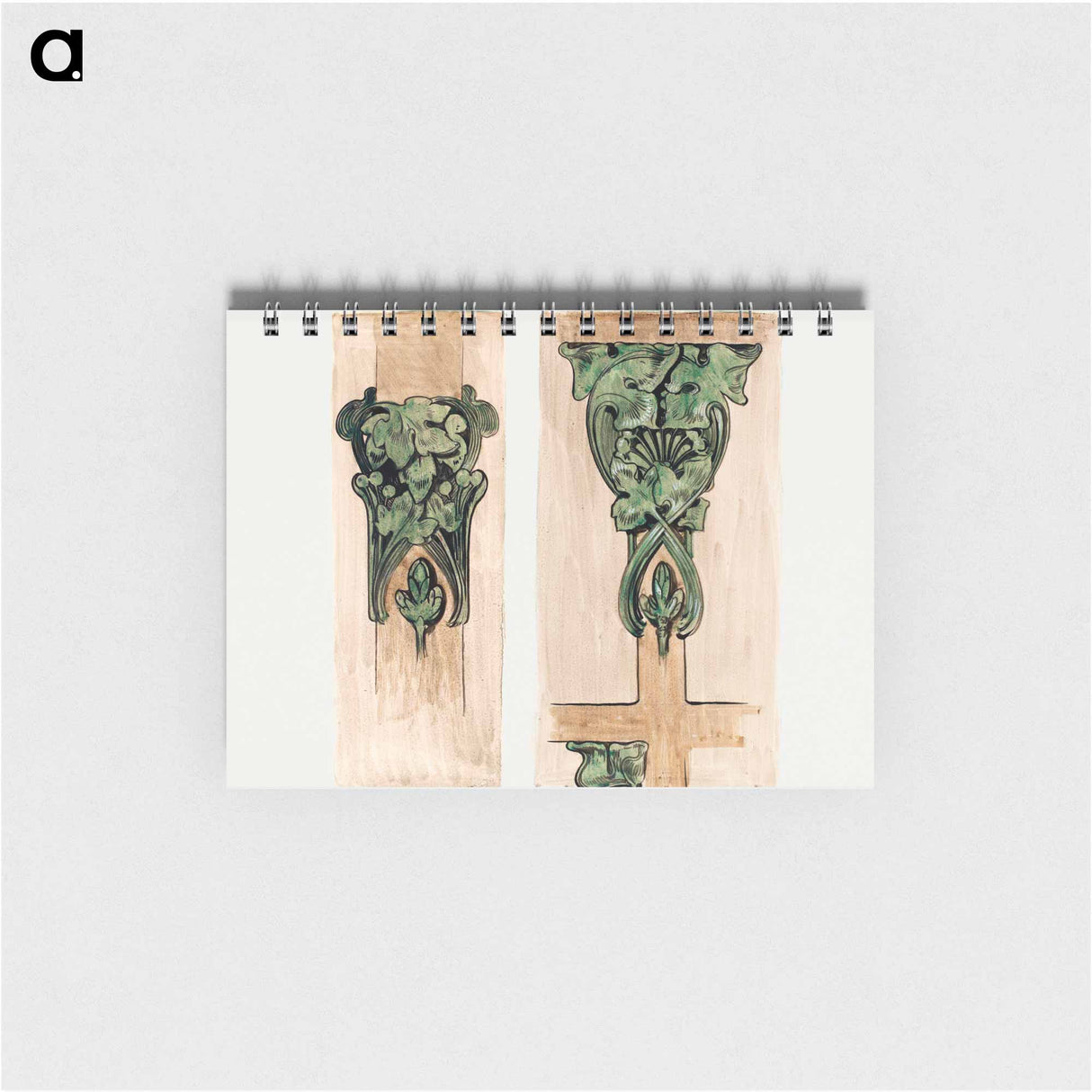 アートメモ帳-Bronze capitals for the interior of the Fouquet boutique - アルフォンス ミュシャ Memo.