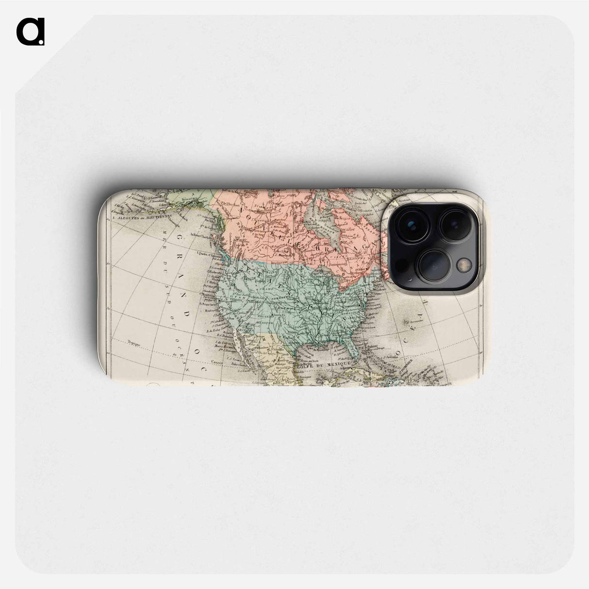 Amerique du Nord - アンティーク地図 Phone Case.