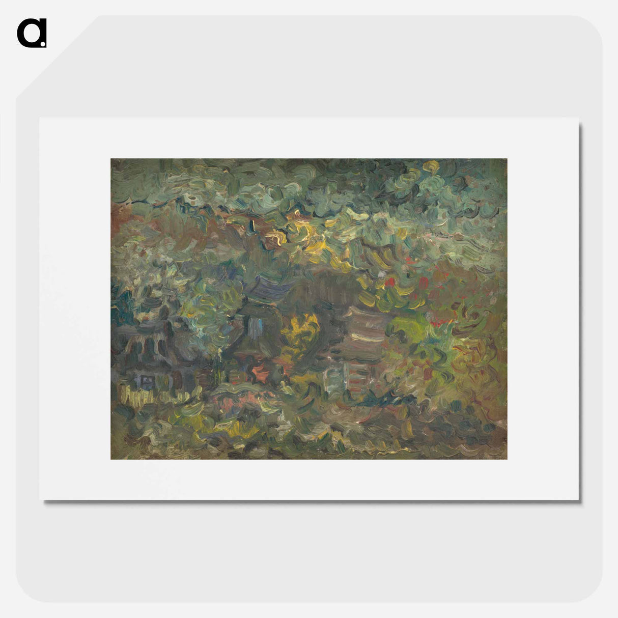 Little houses by the forest - アーノルド ピーター ワイズ クビンチャン Poster.