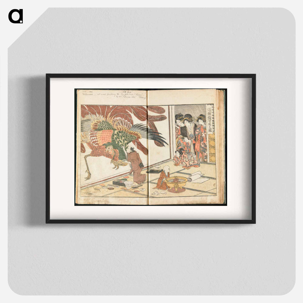 Yoshiwara Picture Book of New Year’s Festivities, vol. 1 - 喜多川 歌麿 Poster.