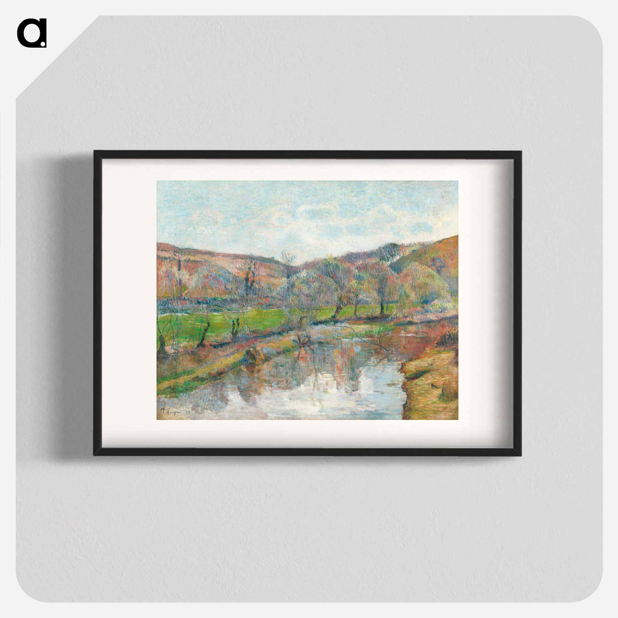 アートポスター-Brittany Landscape - ポール ゴーギャン Poster.