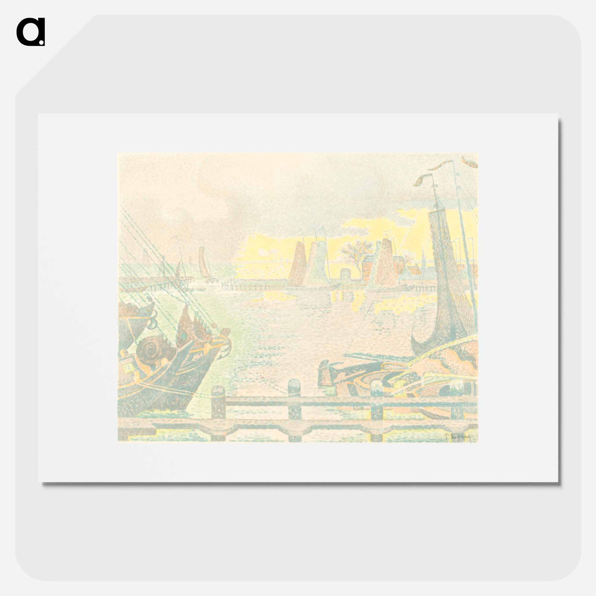 アートポスター-Boats at Flushing - ポール シニャック Poster.