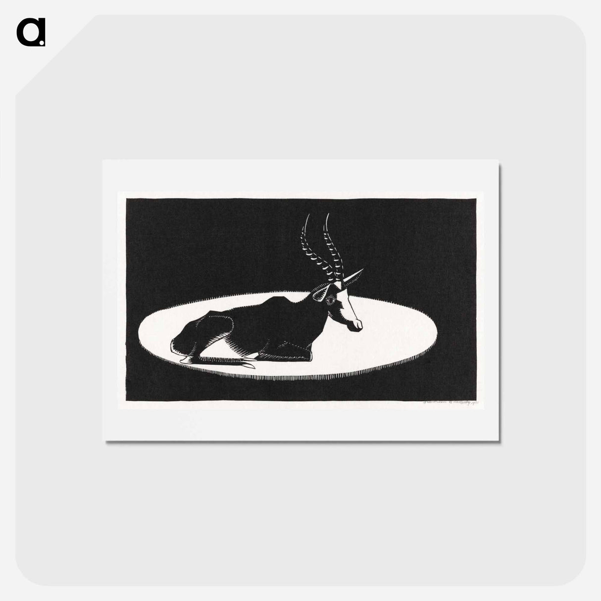 アートポストカード-Blesbok
- サミュエル ジェスルン Postcard.