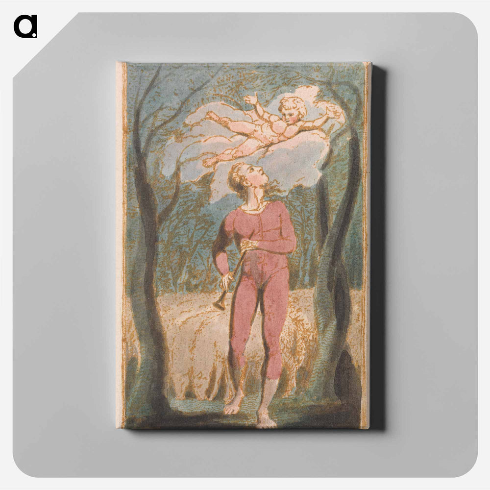 Songs of Innocence, Plate 1, Frontispiece - ウィリアム ブレイク Canvas.