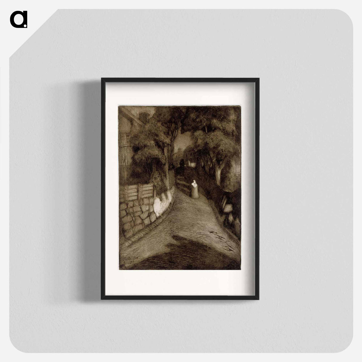 Katu porvoossa - アルバート エーデルフェルト Poster.