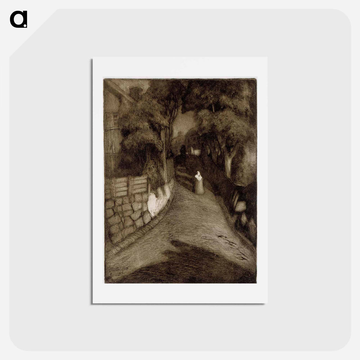 Katu porvoossa - アルバート エーデルフェルト Postcard.