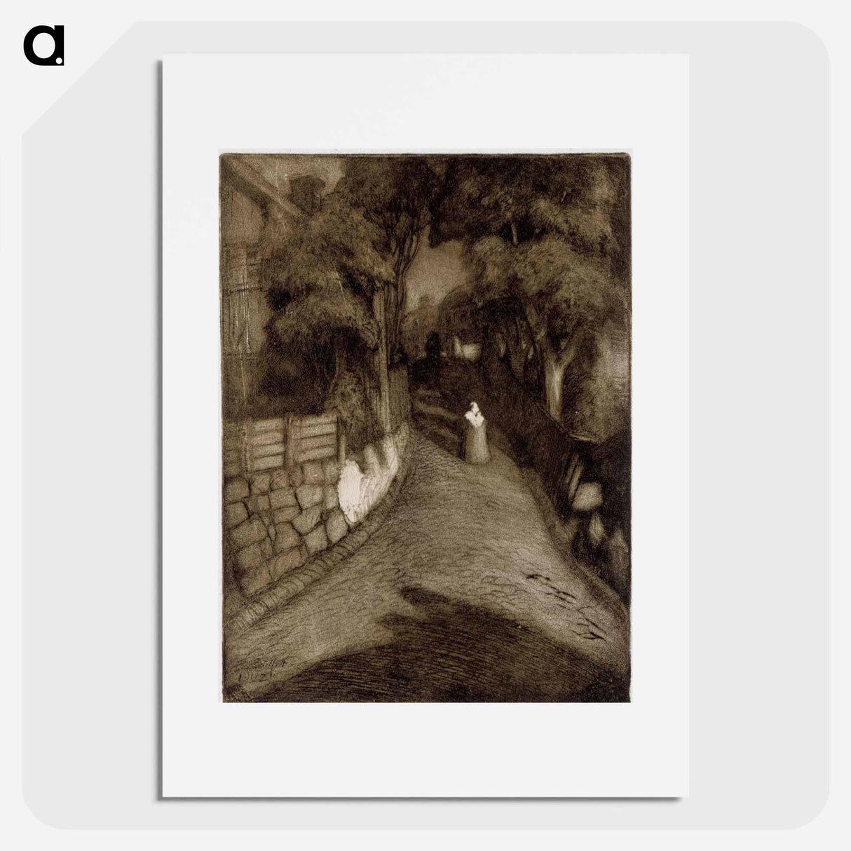 Katu porvoossa - アルバート エーデルフェルト Poster.