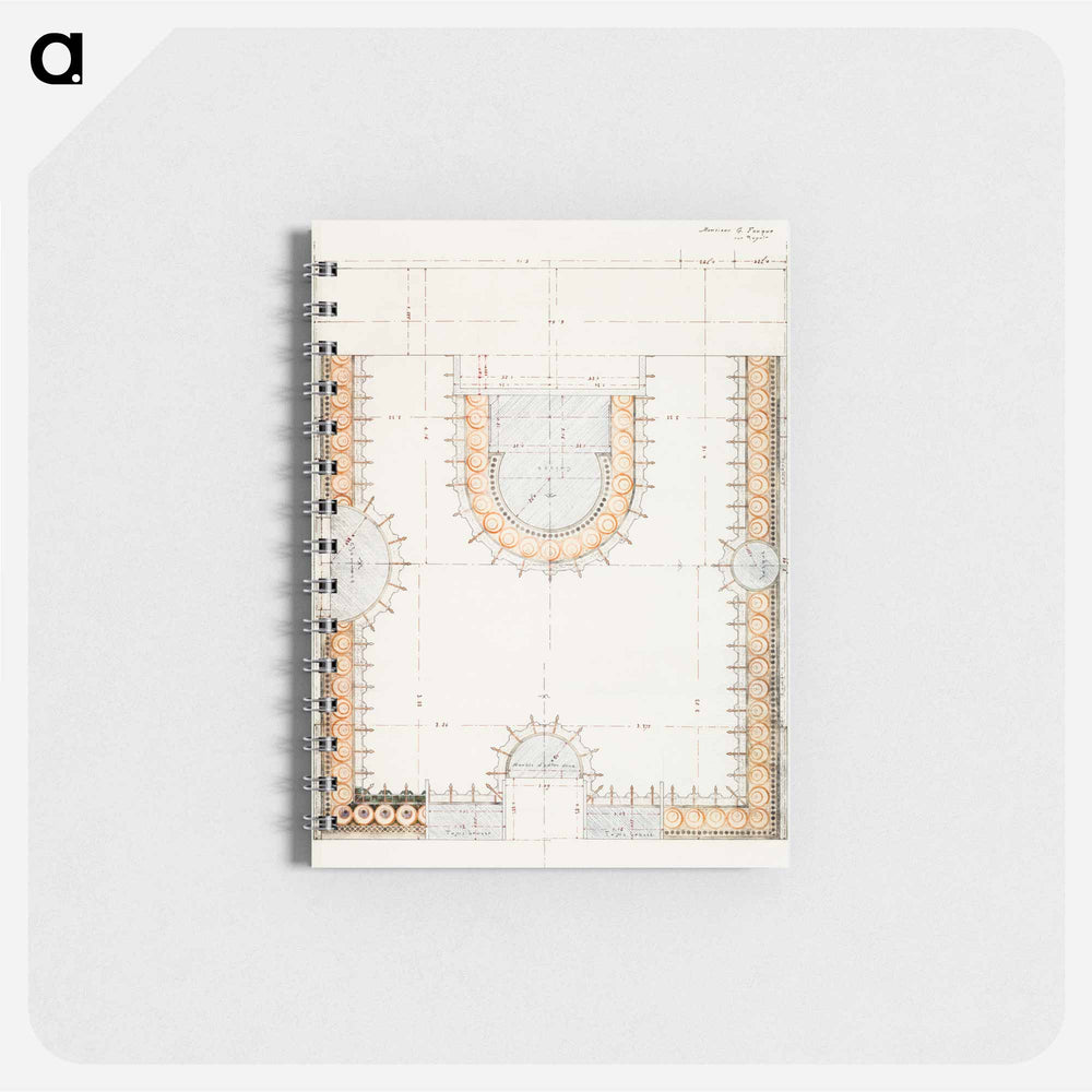 General plan of the mosaic for Fouquet jewelry store - アルフォンス ミュシャ Memo.