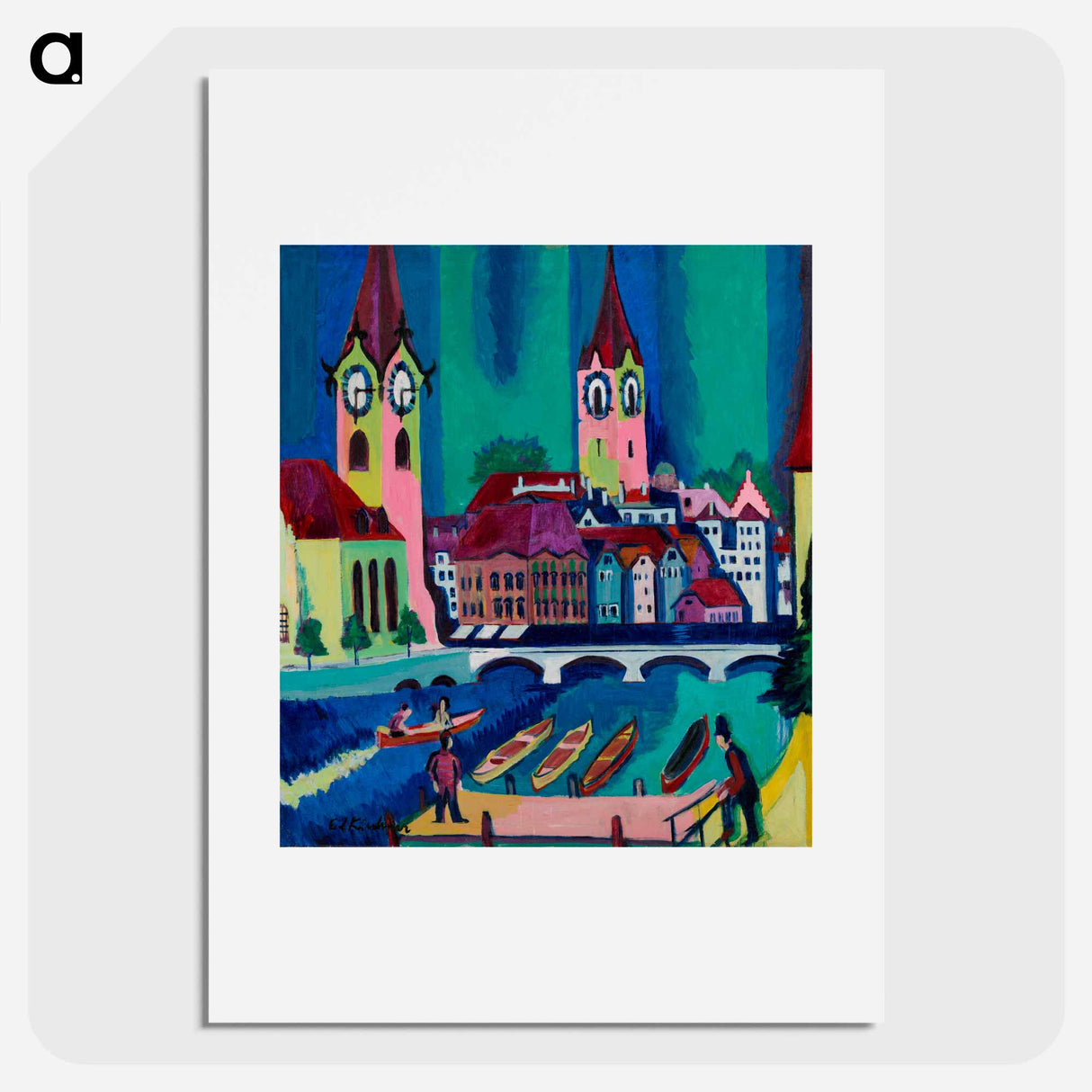 Zurich - Ernst Ludwig Kirchner Poster.