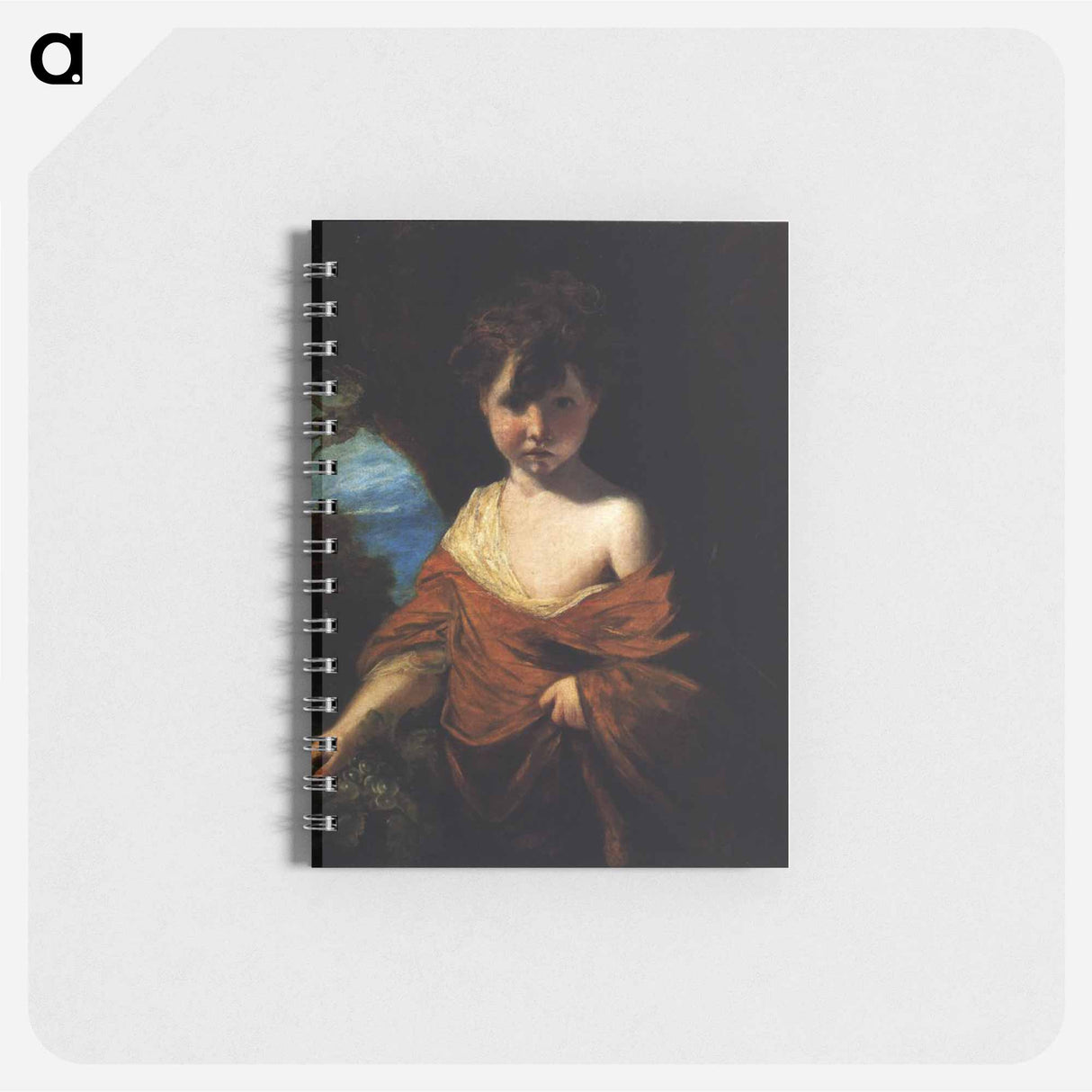アートメモ帳-Boy Holding a Bunch of Grapes - ジョシュア レノルズ Memo.