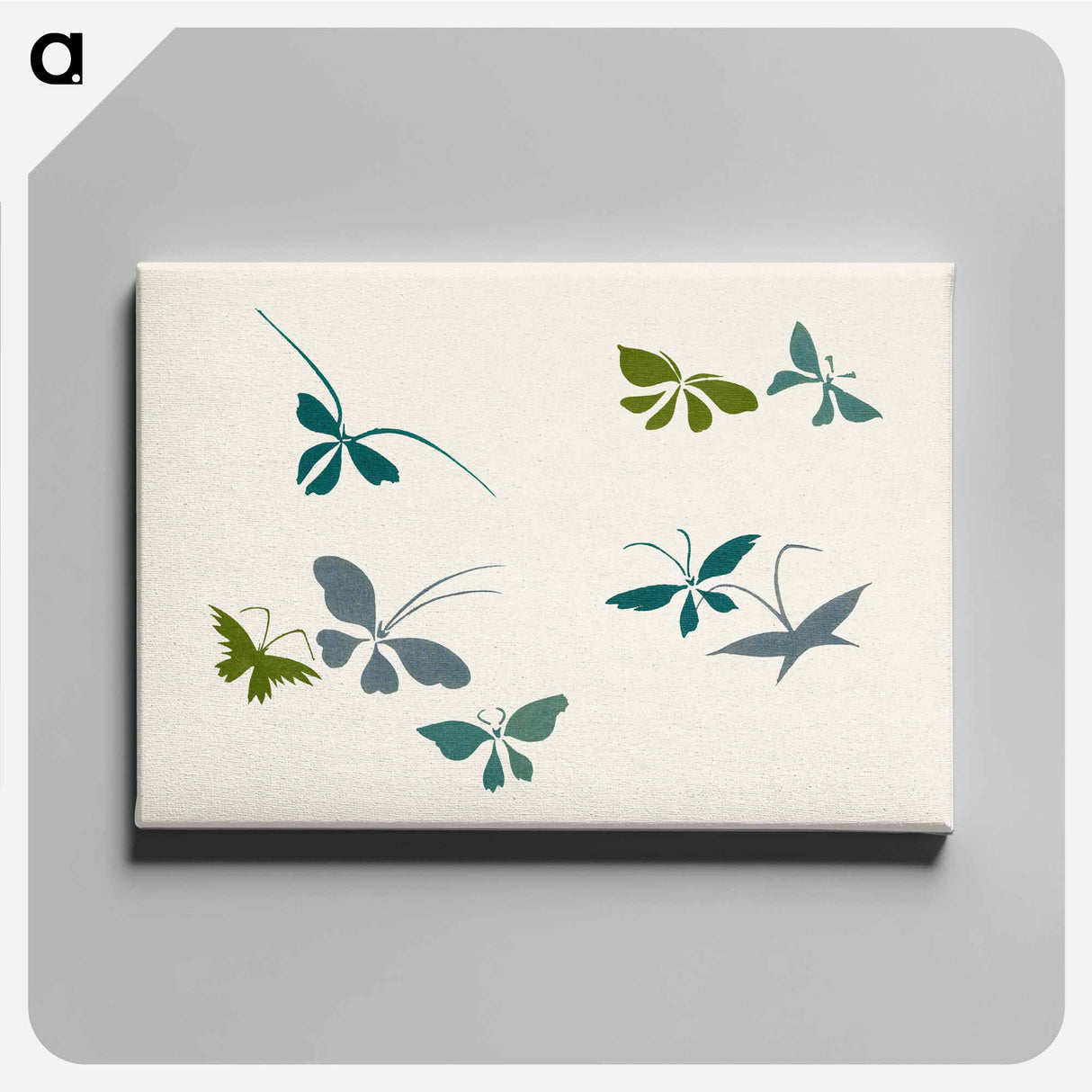 アートパネル-Abstract butterfly - 神坂 雪佳 Canvas.