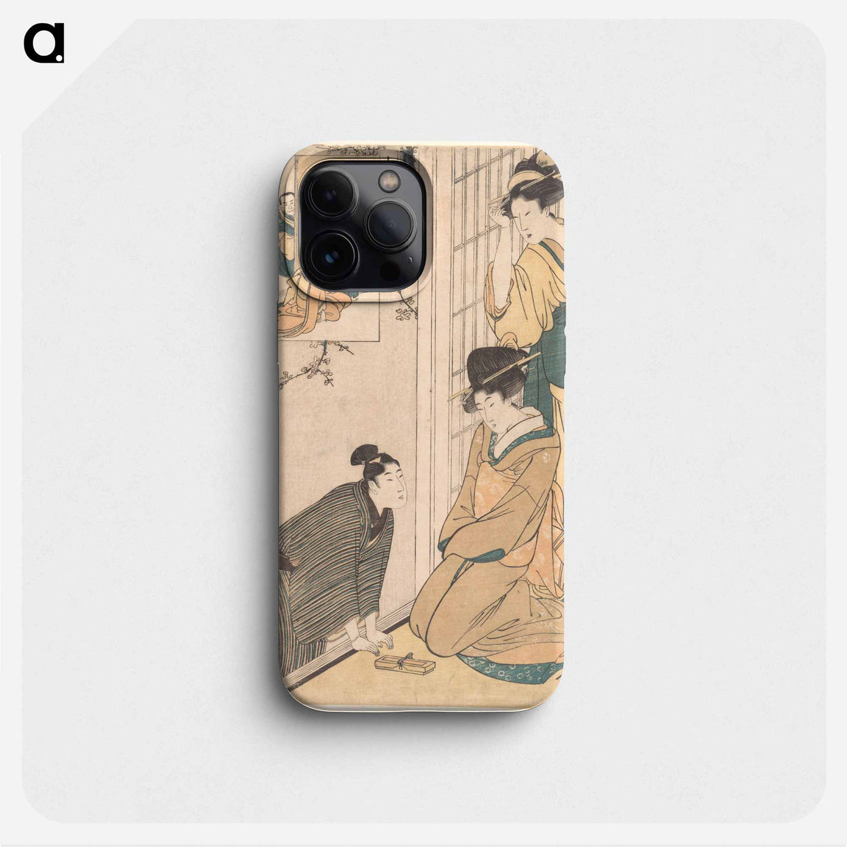 A Young Man at the Side of a House - 喜多川 歌麿 Phone Case.