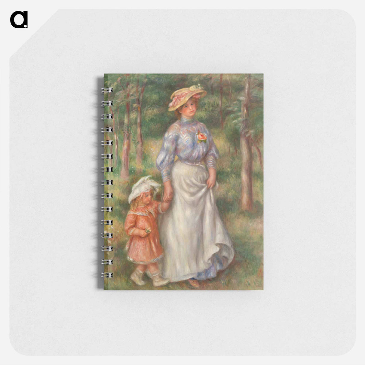 Promenade (La Promenade) - ピエール オーギュスト ルノワール Memo.