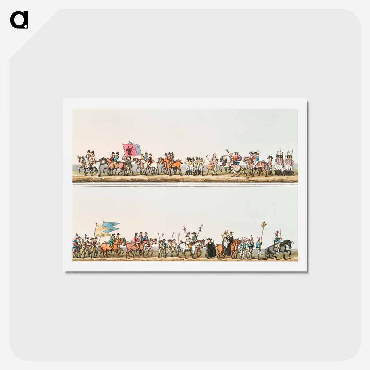 Illustration of bishop blaize - 19世紀のヨークシャー Postcard.