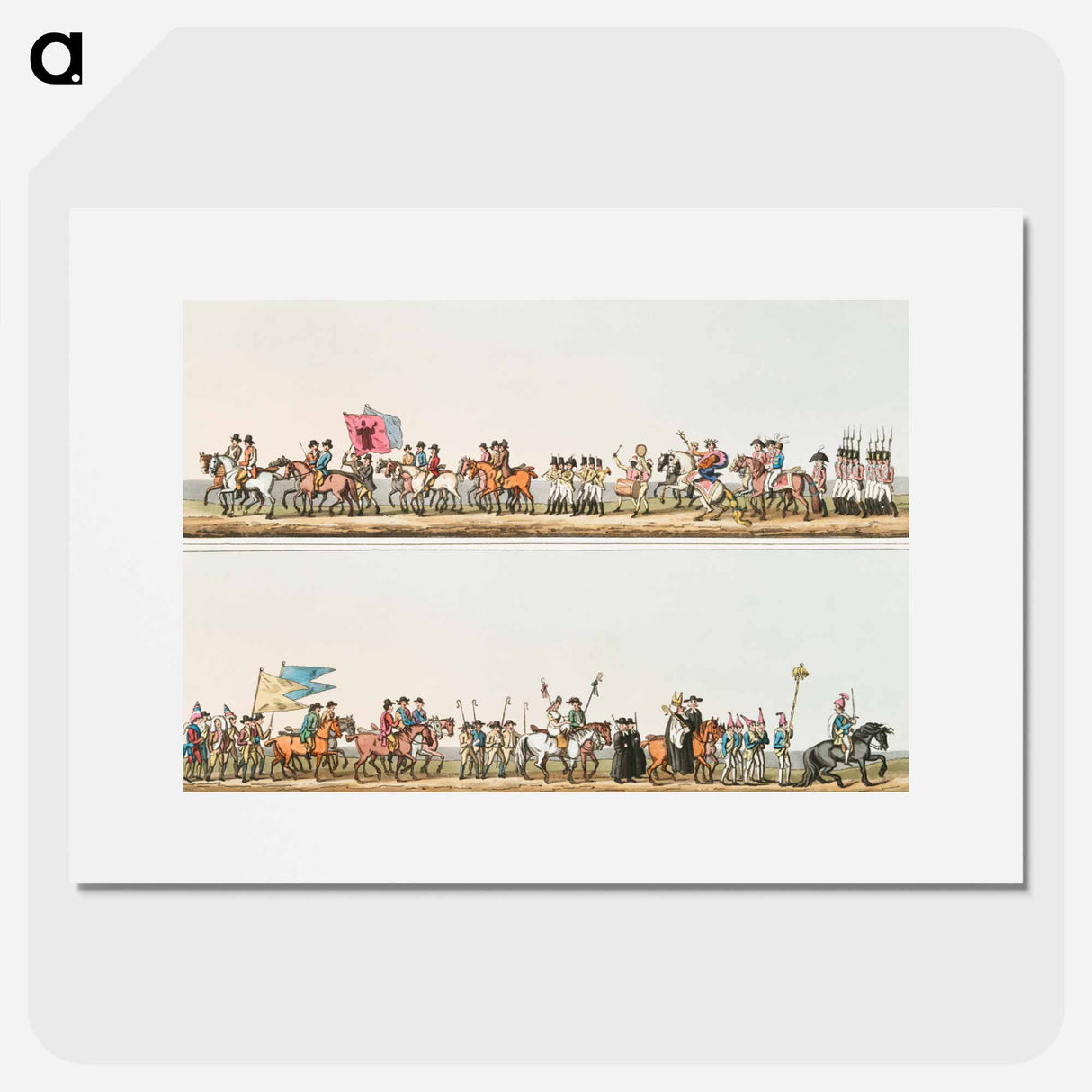 Illustration of bishop blaize - 19世紀のヨークシャー Poster.