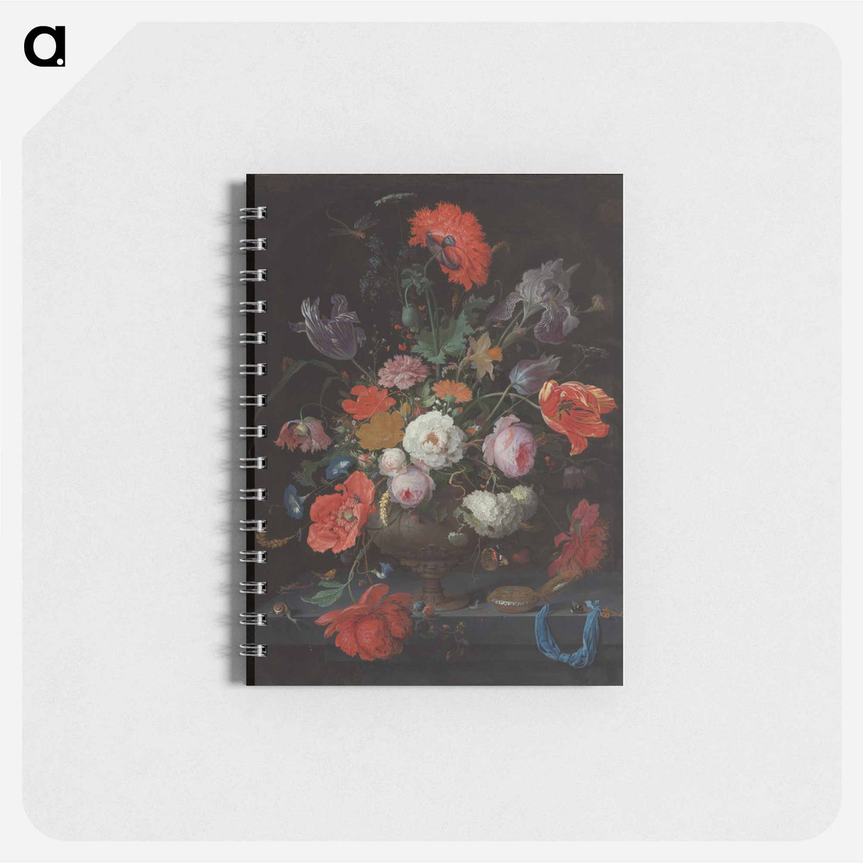 Still Life with Flowers and a Watch - エイブラハム ミニョン Memo.