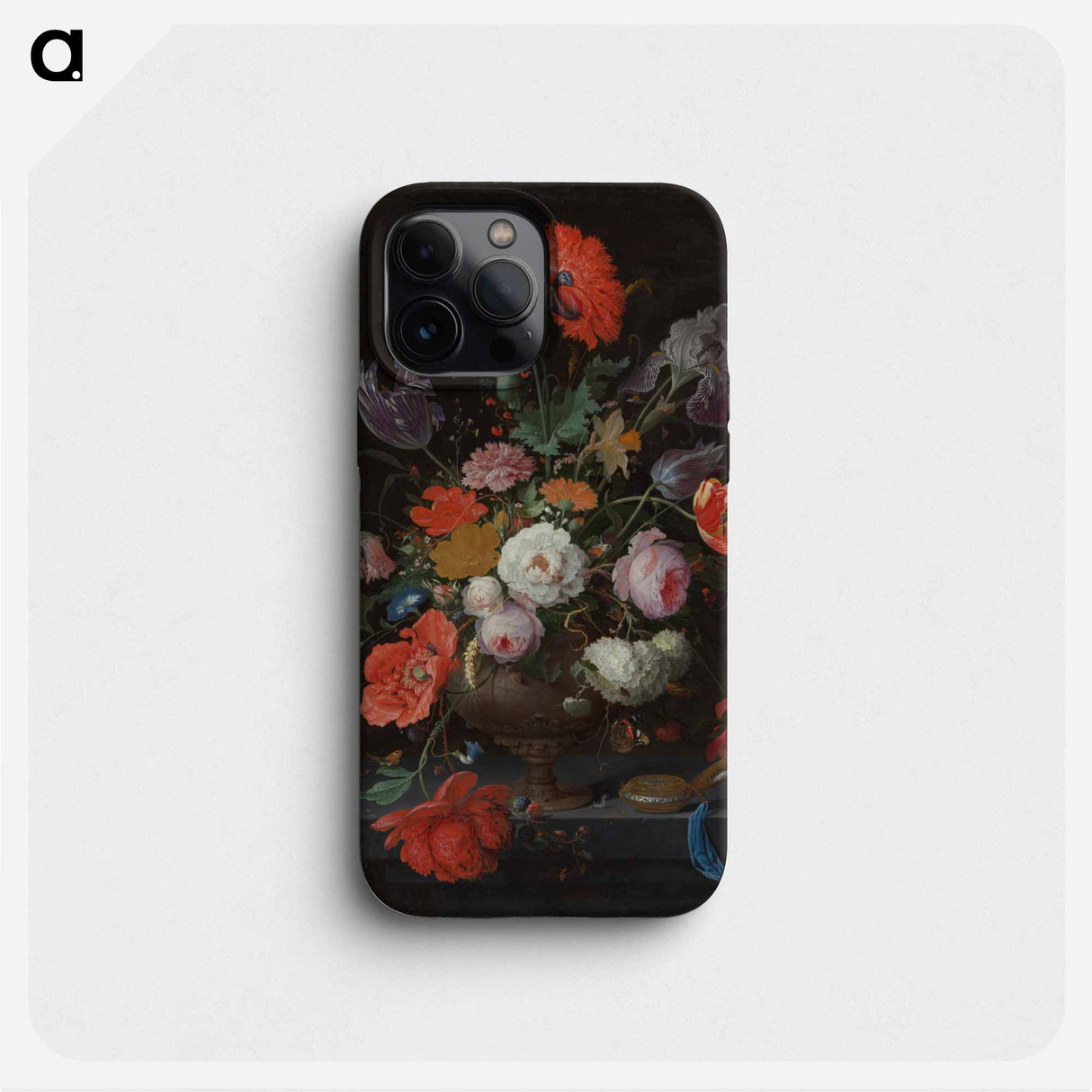 Still Life with Flowers and a Watch - エイブラハム ミニョン Phone Case.