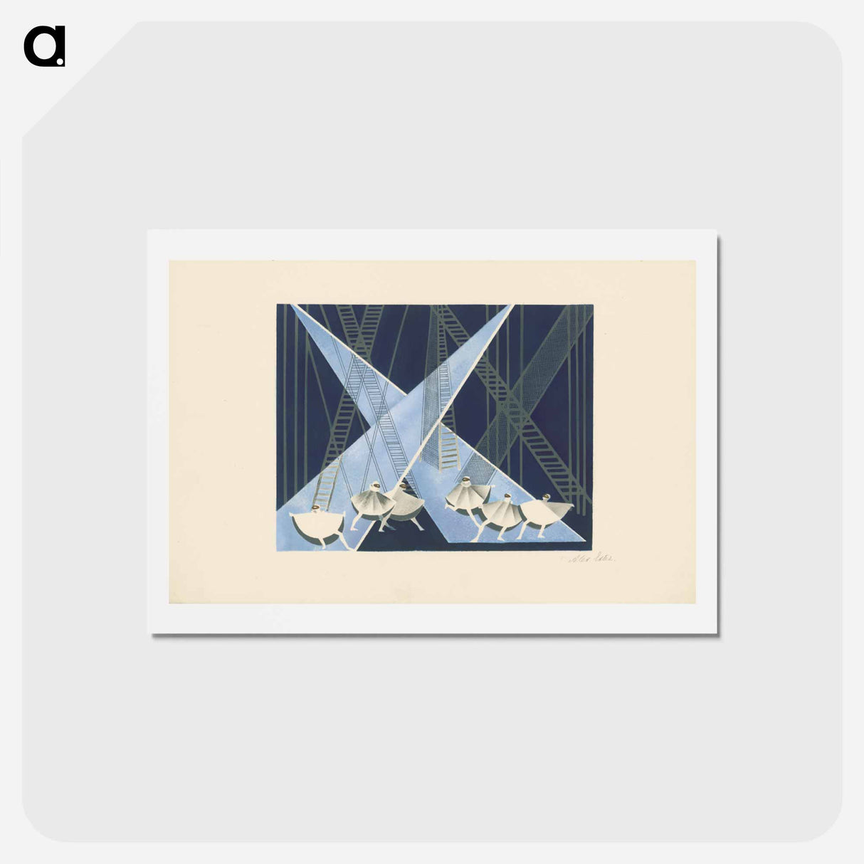 Maquettes de théatre i.-xv. - アレクサンドラ エクスター Postcard.