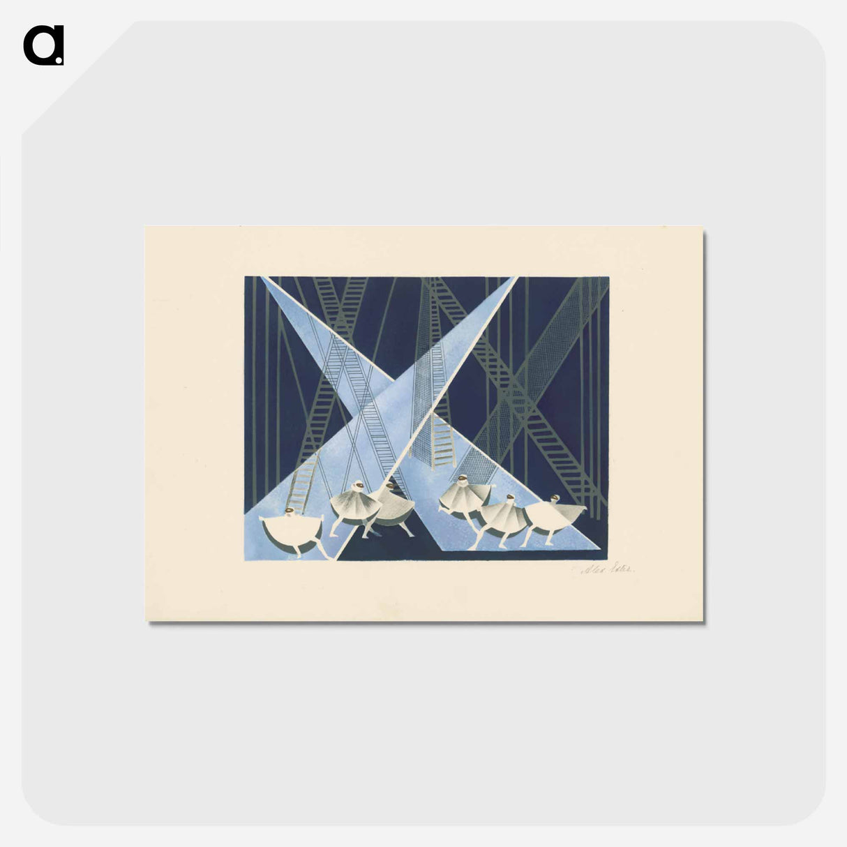 Maquettes de théatre i.-xv. - アレクサンドラ エクスター Postcard.