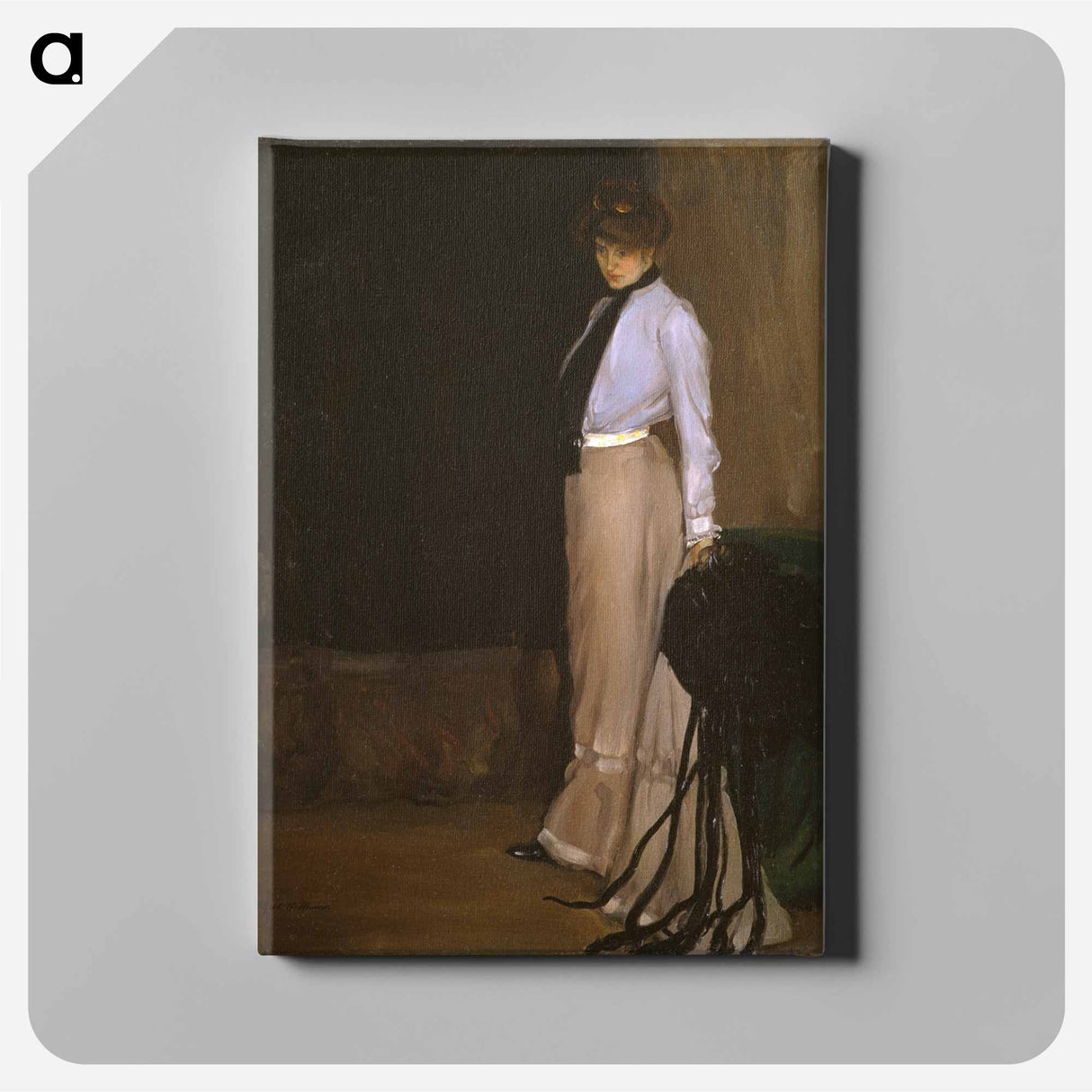 The Model - アルフレッド ヘンリー マウラー Canvas.