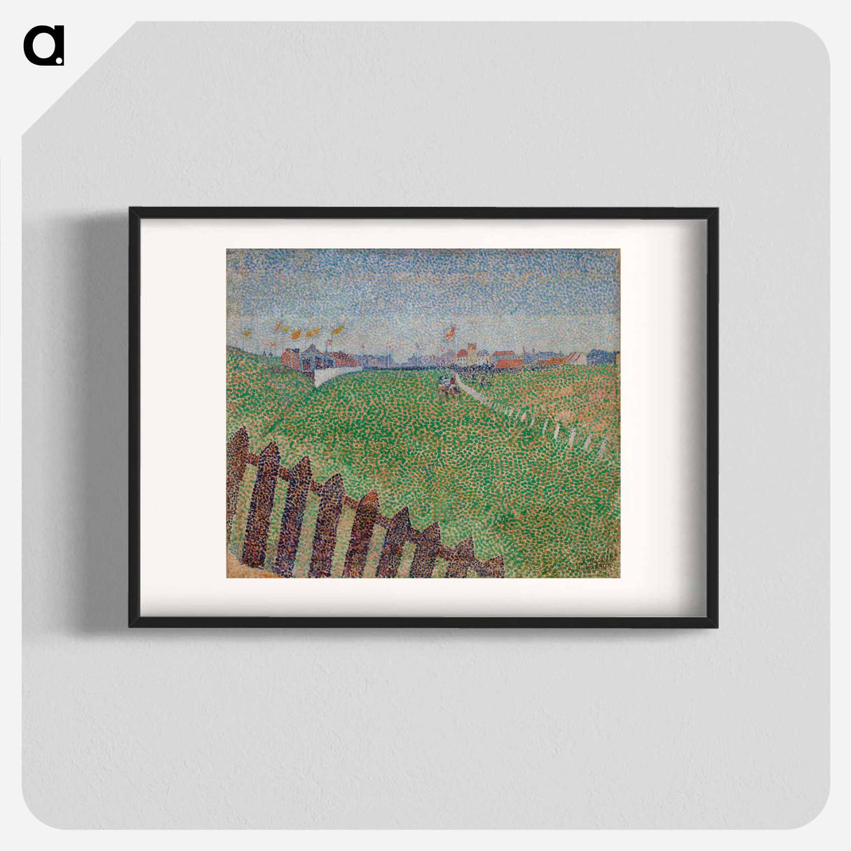 The wellington racecourse in drizzle (ostende) - アルフレッド ウィリアム フィンチ Poster.