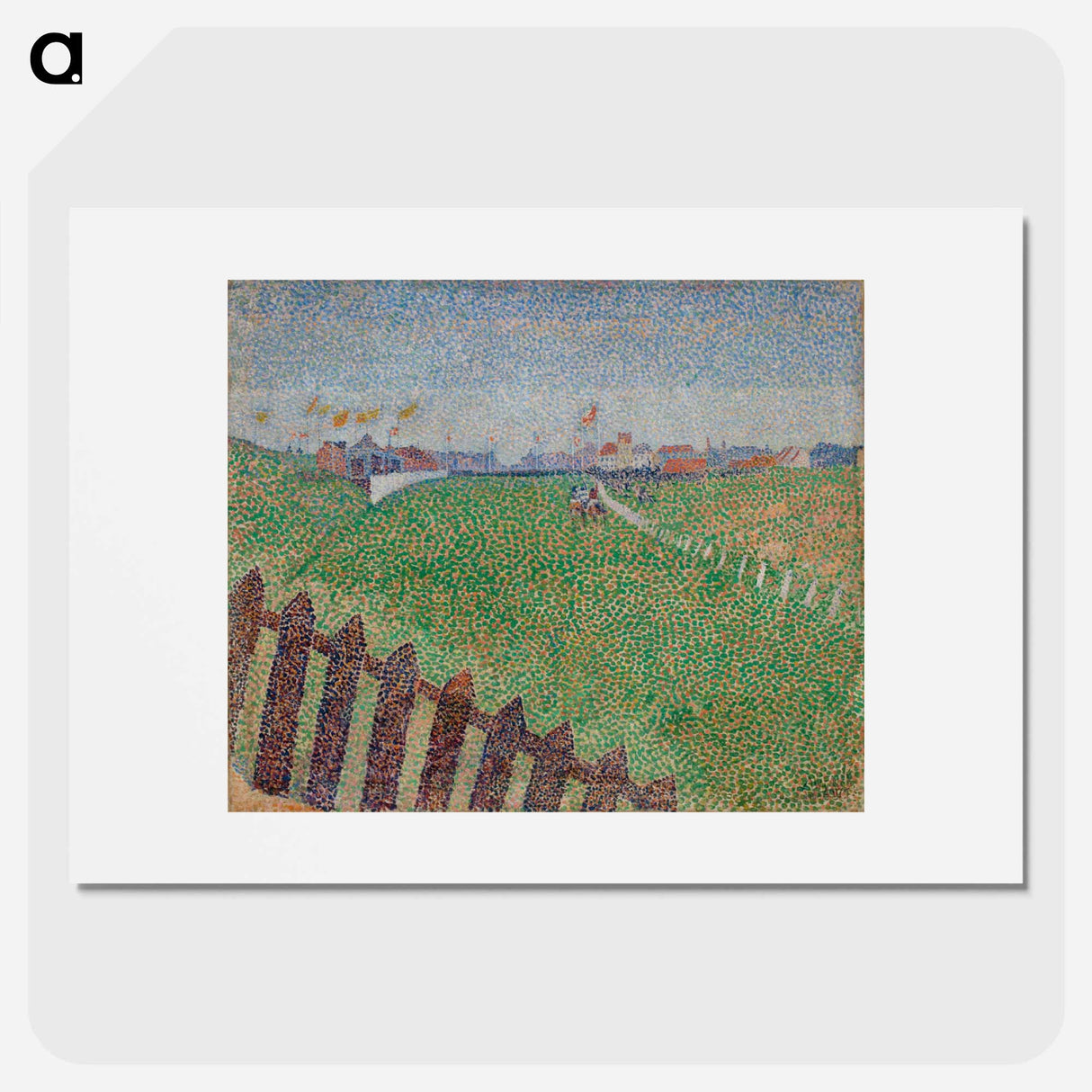 The wellington racecourse in drizzle (ostende) - アルフレッド ウィリアム フィンチ Poster.