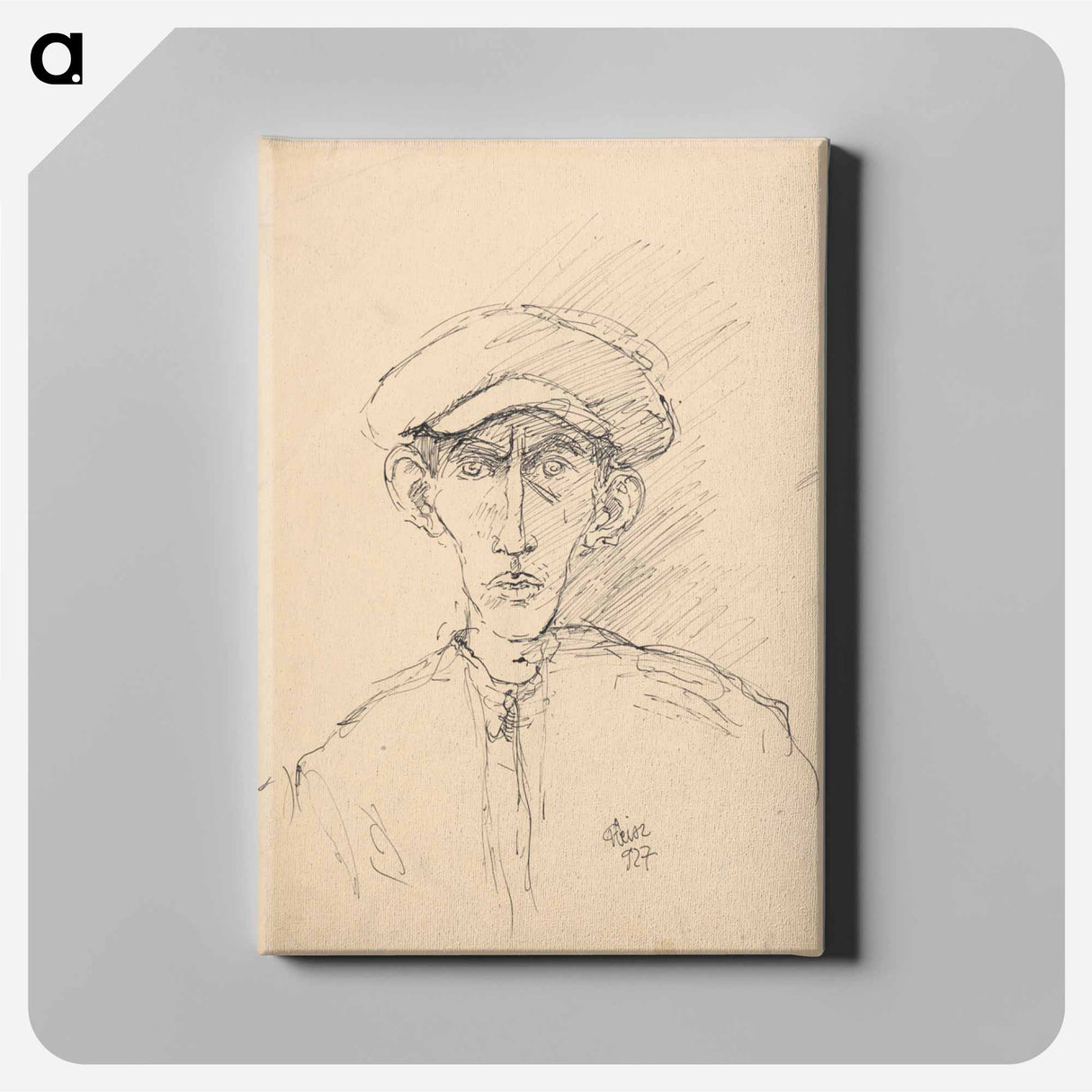 Self-portrait - アーノルド ピーター ワイズ クビンチャン Canvas.