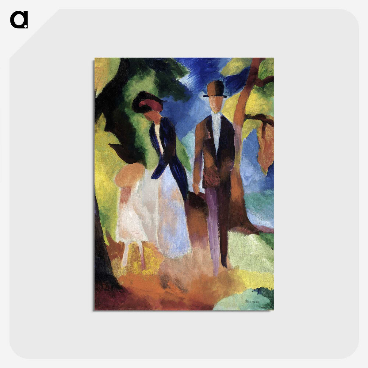 1-8_August-Macke_postcard
