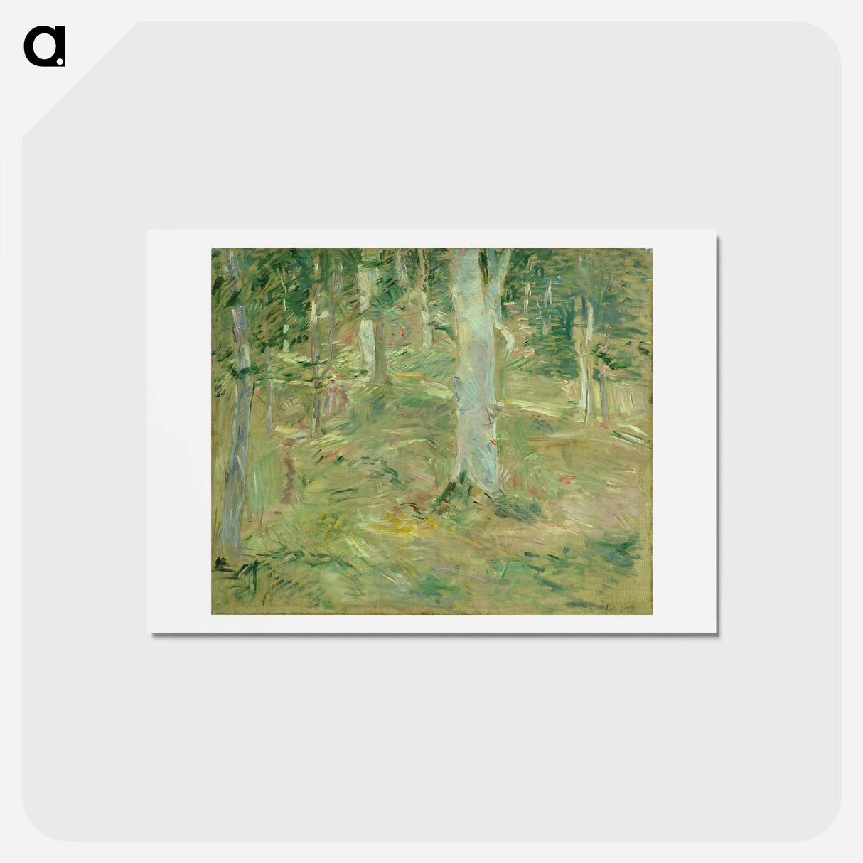 アートポストカード-Forêt de Compiègne
- ベルト モリゾ Postcard.