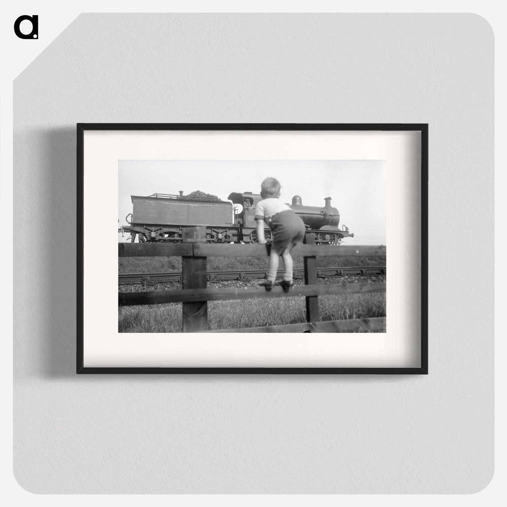 Michael Johnson as seen watching train, London - エリック リー ジョンソン Poster.