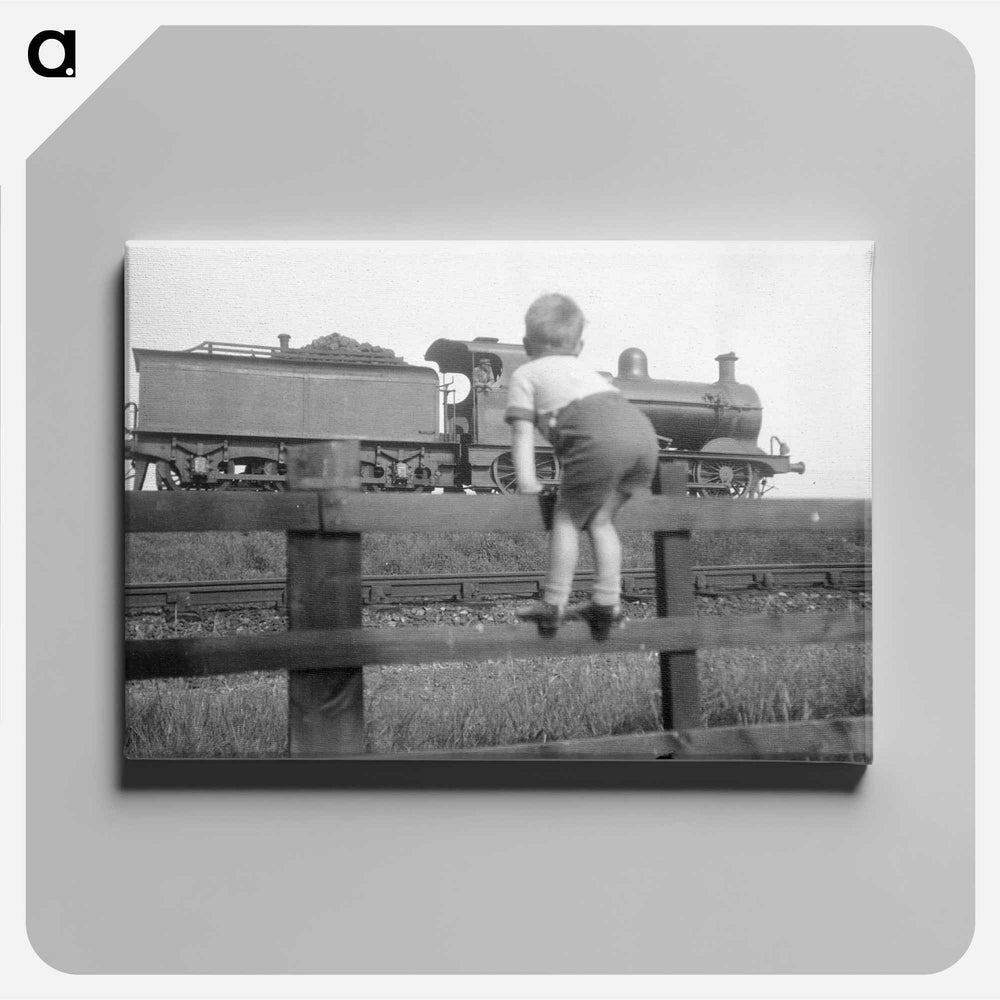 Michael Johnson as seen watching train, London - エリック リー ジョンソン Canvas.