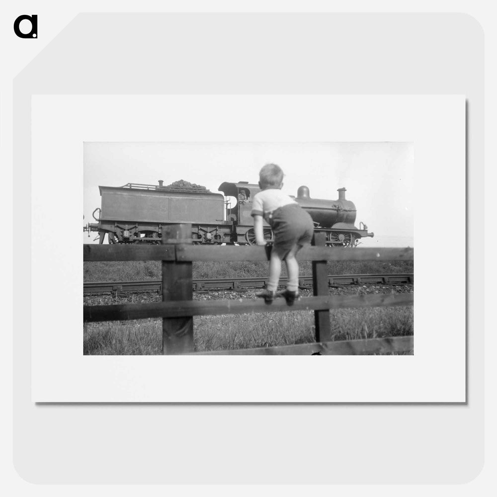 Michael Johnson as seen watching train, London - エリック リー ジョンソン Poster.