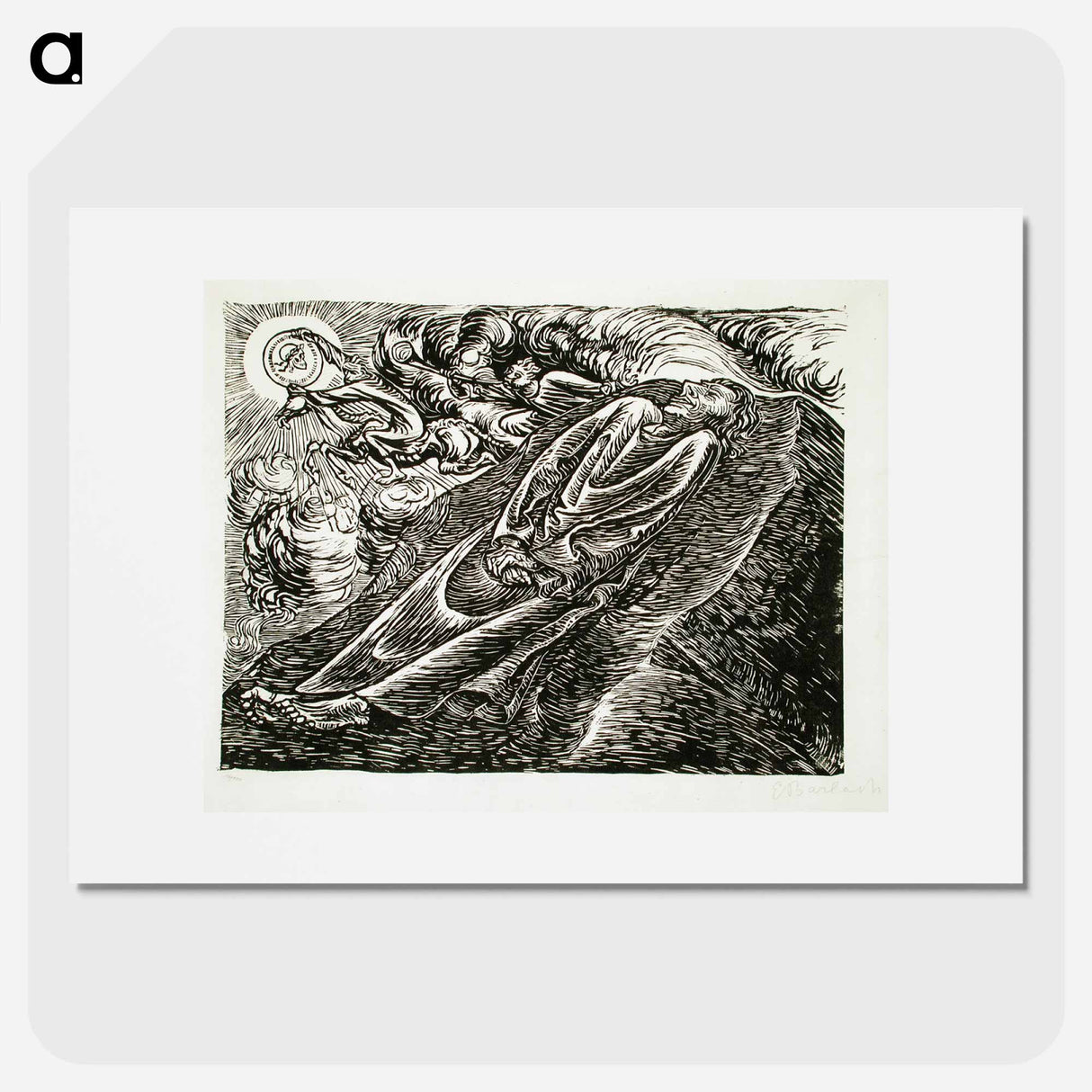 Death on horseback - エルンスト ハインリヒ バルラッハ Poster.