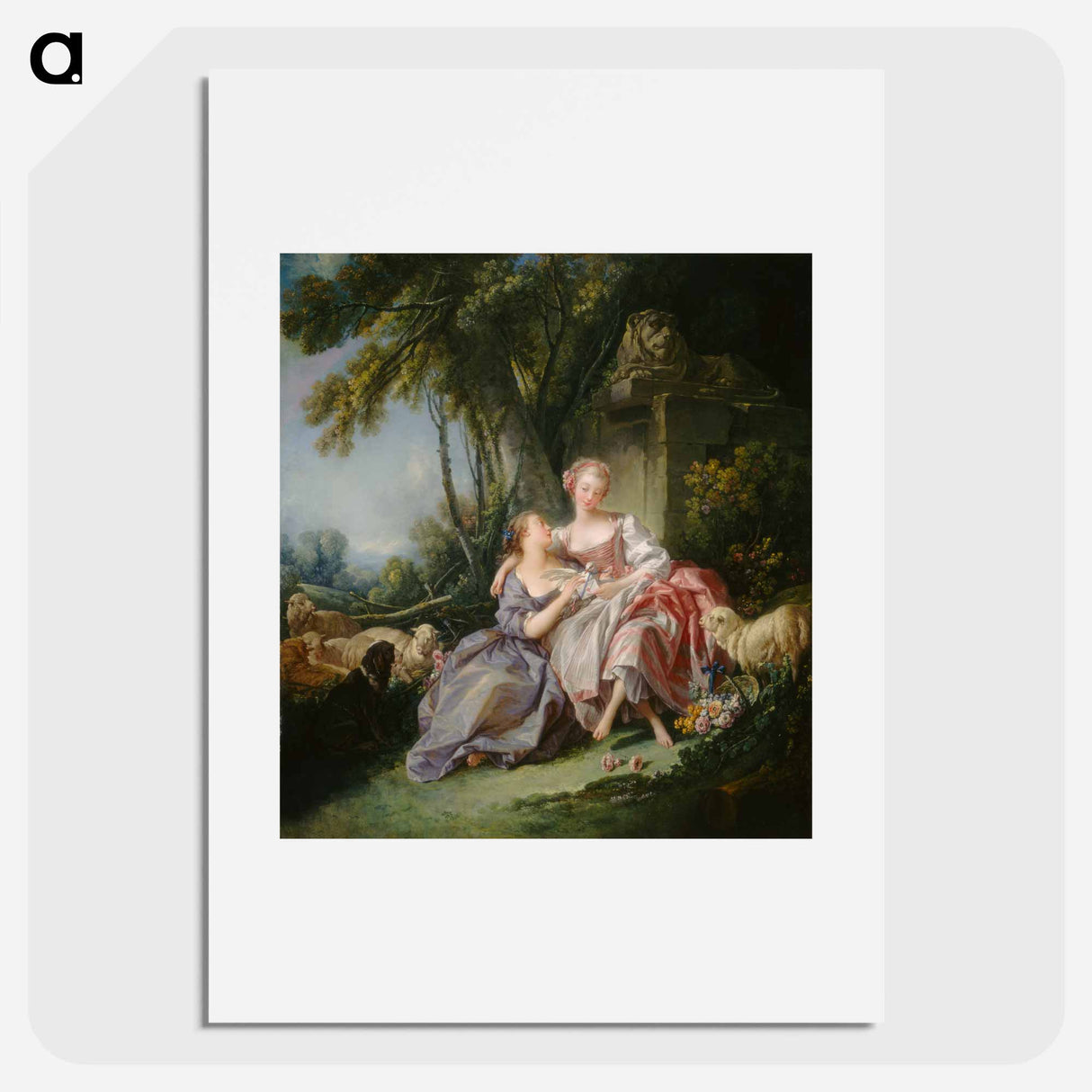 The Love Letter - Francois Boucher Poster.