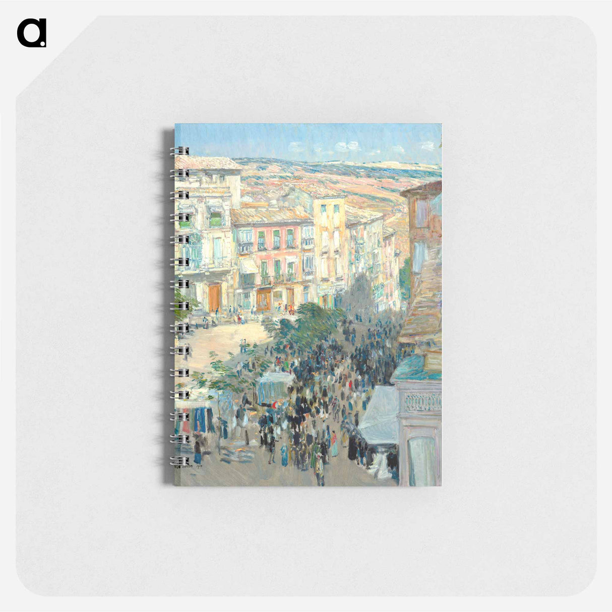 View of a Southern French City - フレデリック チャイルド ハッサム Memo.