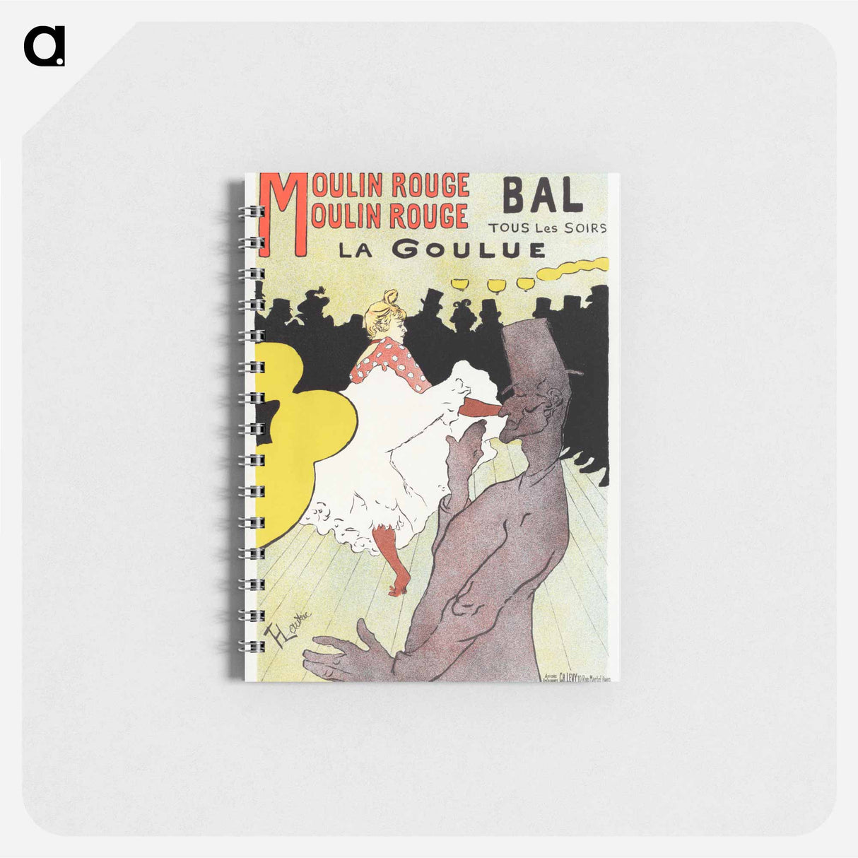 アートメモ帳-Affiche pour le Moulin Rouge "la Goulue" - アンリ ド トゥールーズ ロートレック Memo.