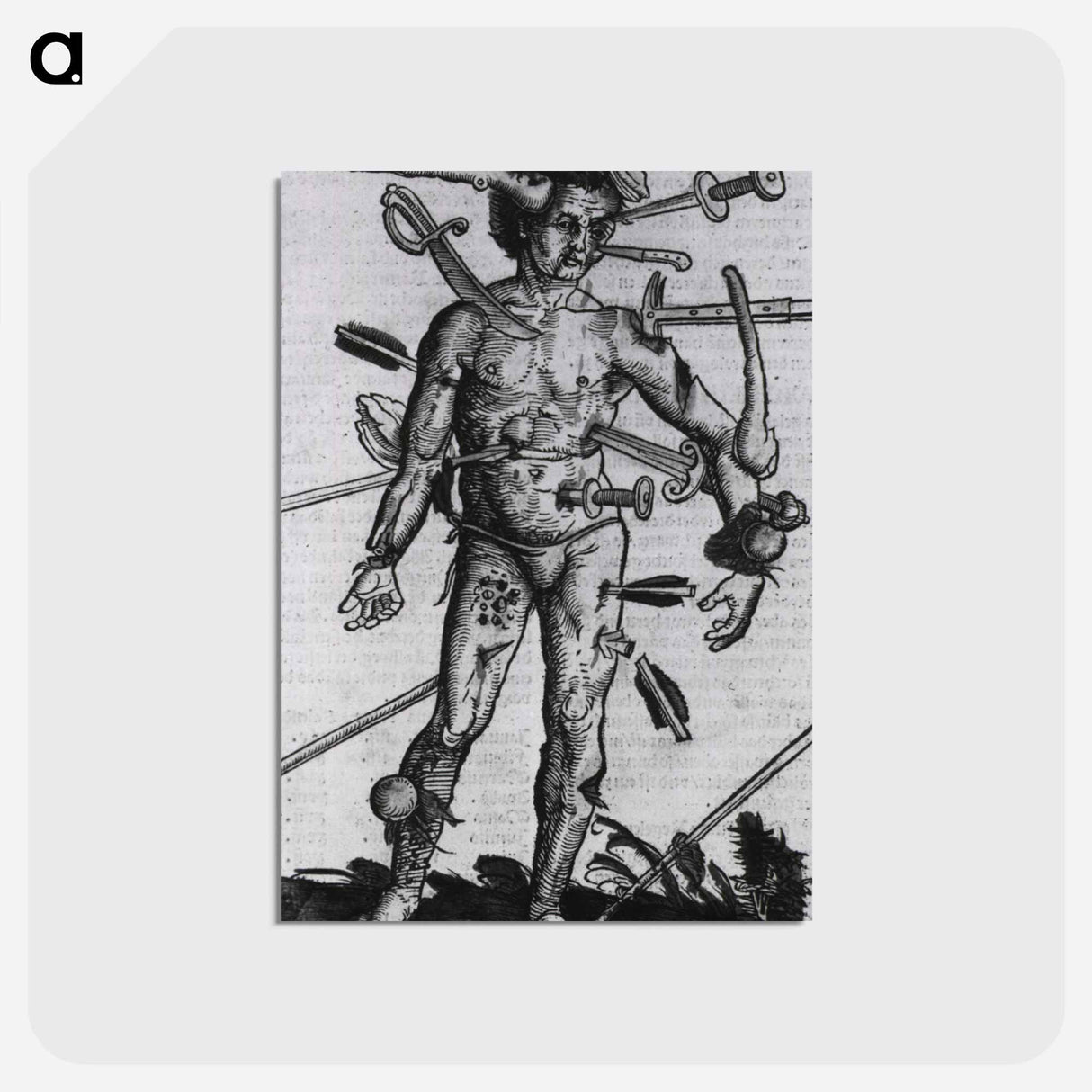 アートポストカード-Wound Man
- 国立医学図書館 Postcard.