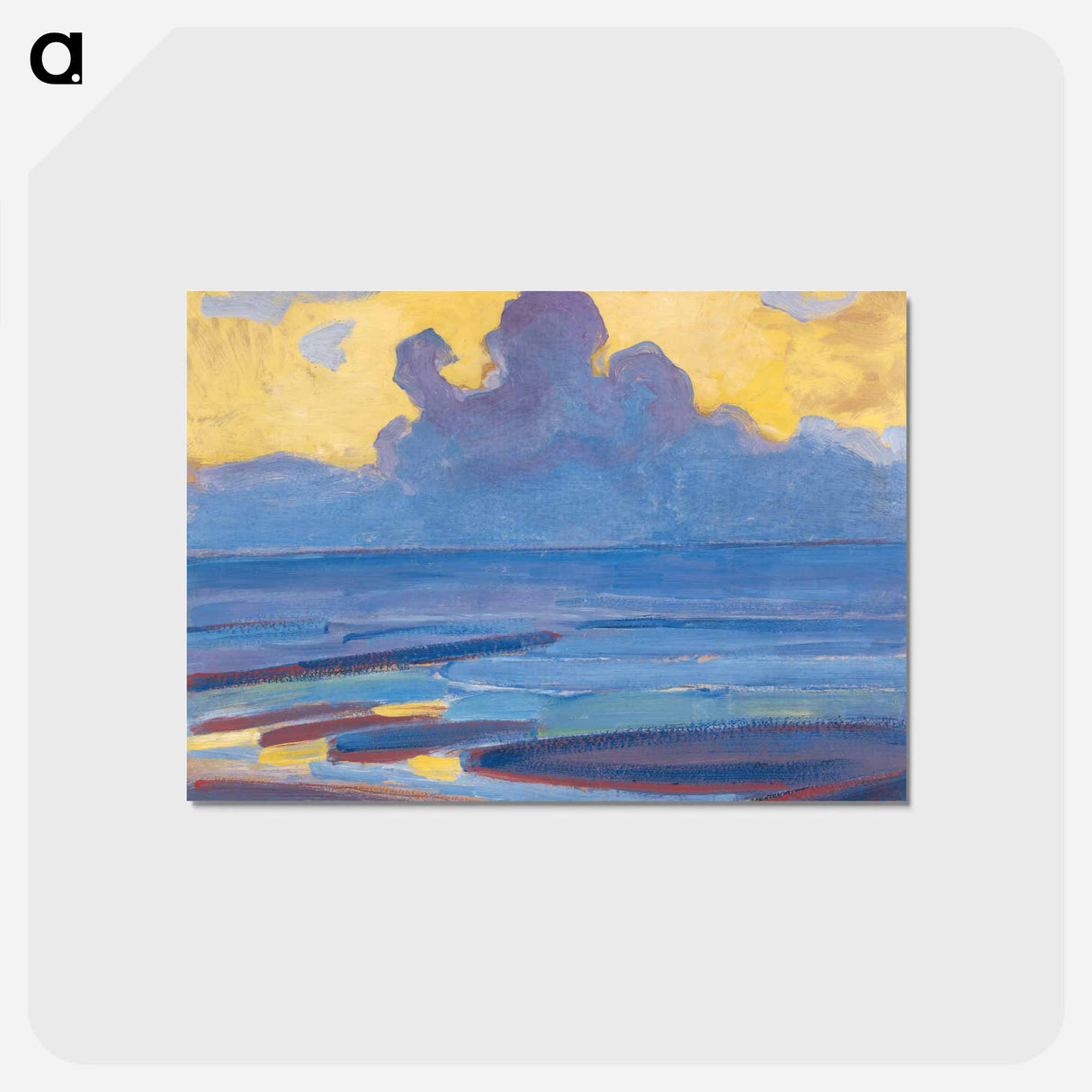 アートポストカード-By the Sea - ピエト モンドリアン Postcard.