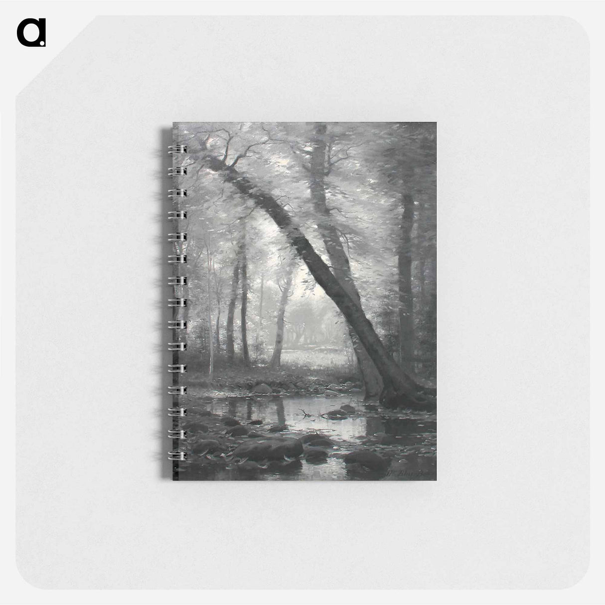 アートメモ帳-"Dark Forest" by William Bliss Baker (ca.1880). - ウィリアム ブリス ベイカー Memo.