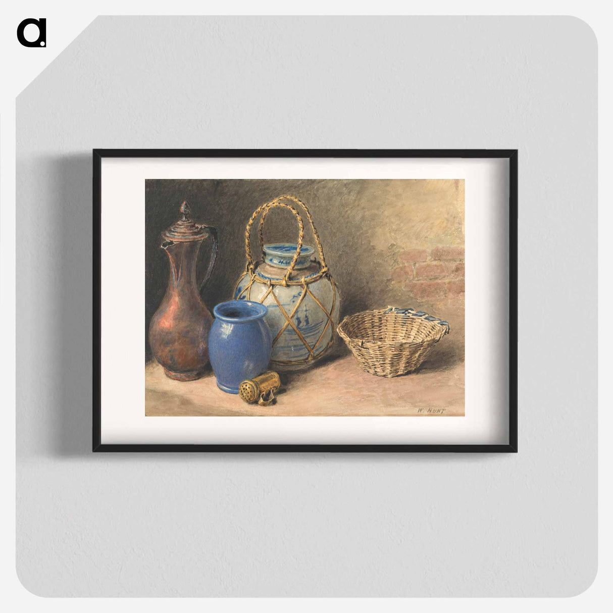 Still Life with a Ginger Jar - ウィリアム ヘンリー ハント Poster.