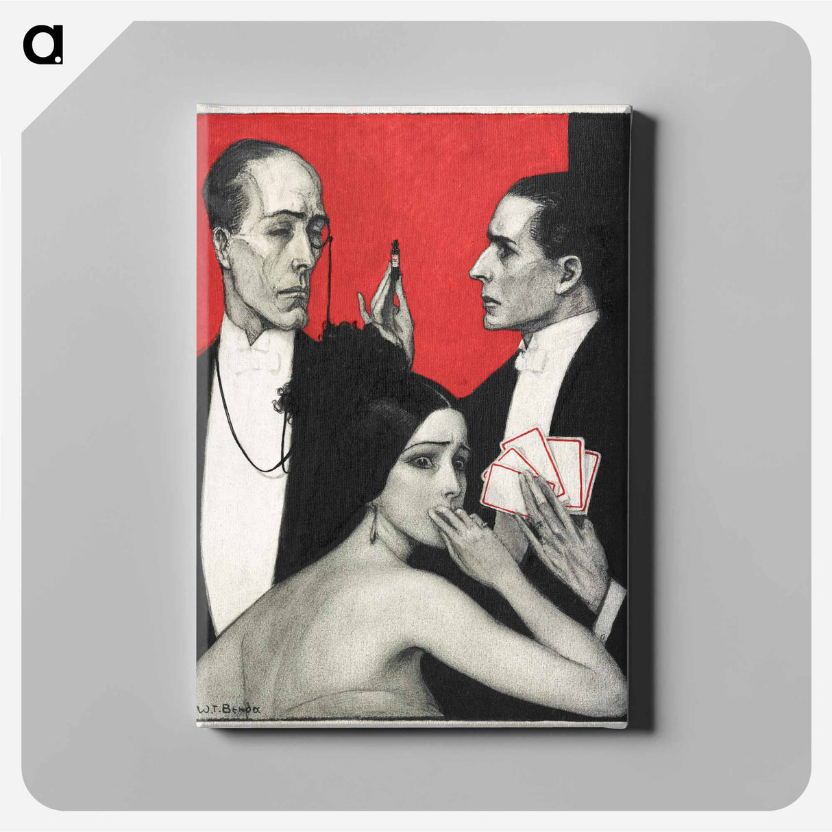 See, Jack, he said, his manner is wild and delirious - Wladyslaw Theodor Benda Canvas.