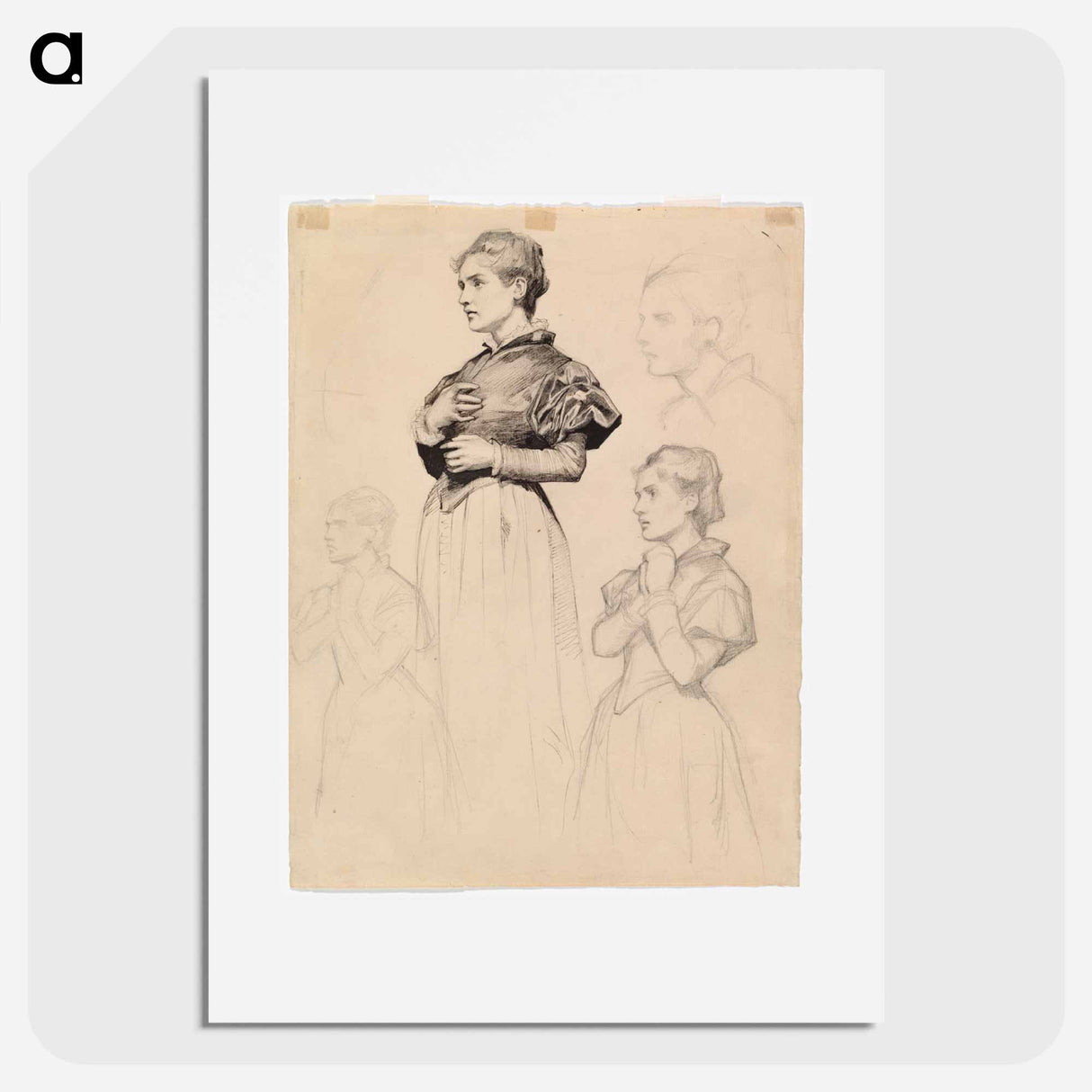 Study for Duke Karl insulting the corpse of Klaus Fleming - アルバート エーデルフェルト Poster.