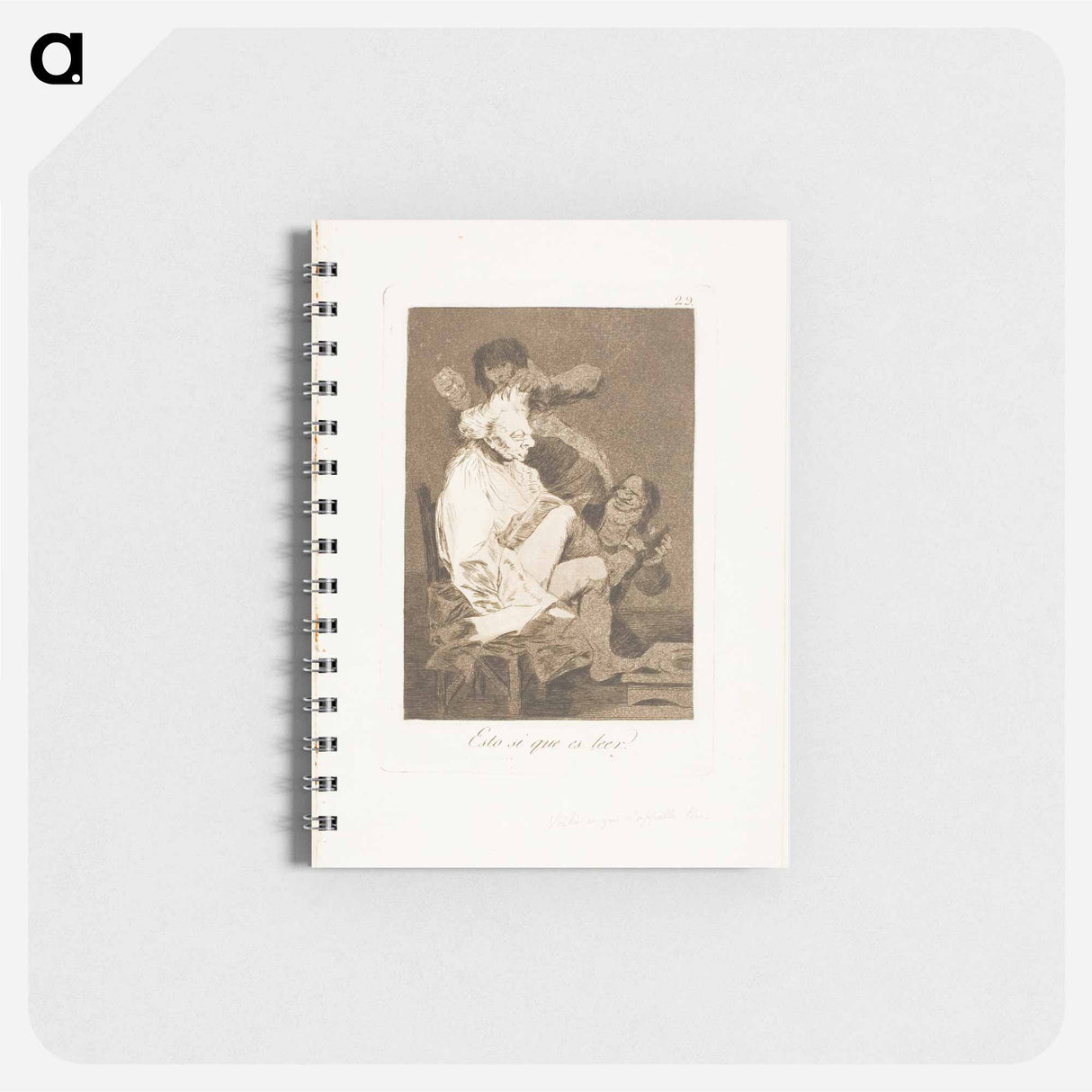 That certainly is being able to read - Francisco de Goya Memo.