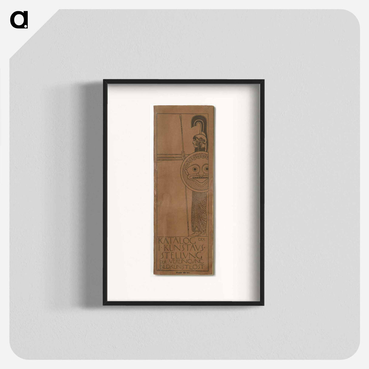 Catalog of the 1st exhibition of Vienna Secession - グスタフ クリムト Poster.