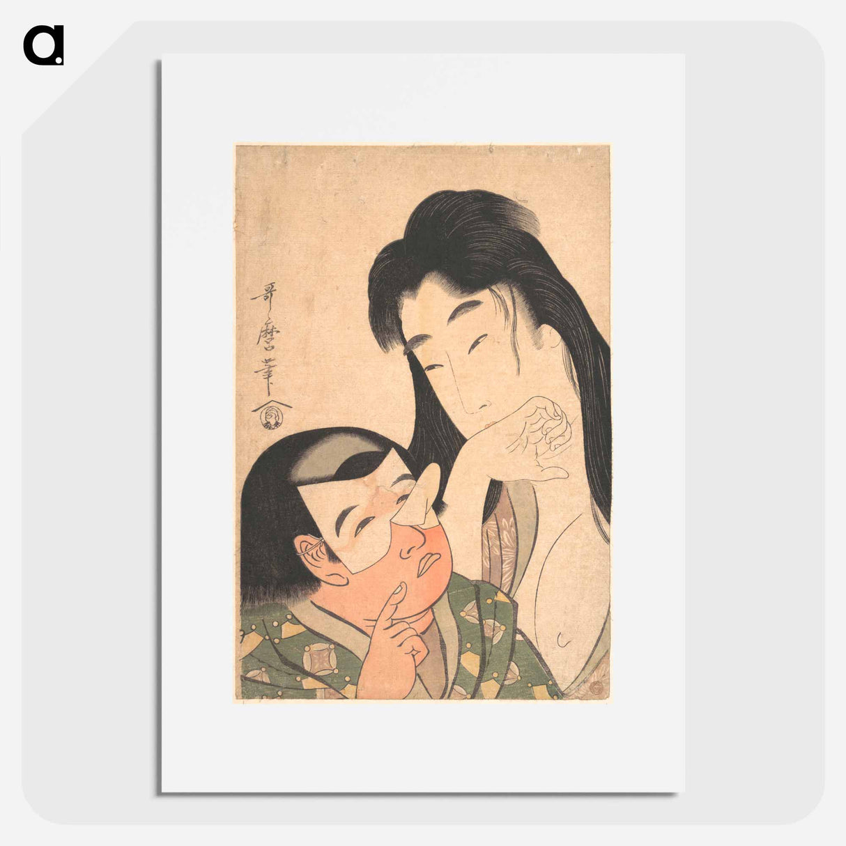 Yamauba and Kintoki - 喜多川 歌麿 Poster.