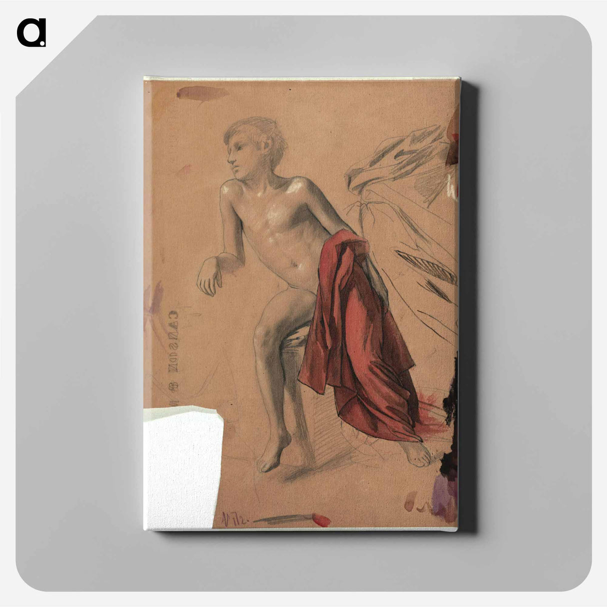 アートパネル-Boy Nude with Red Drapery
- ウィーン博物館 Canvas.