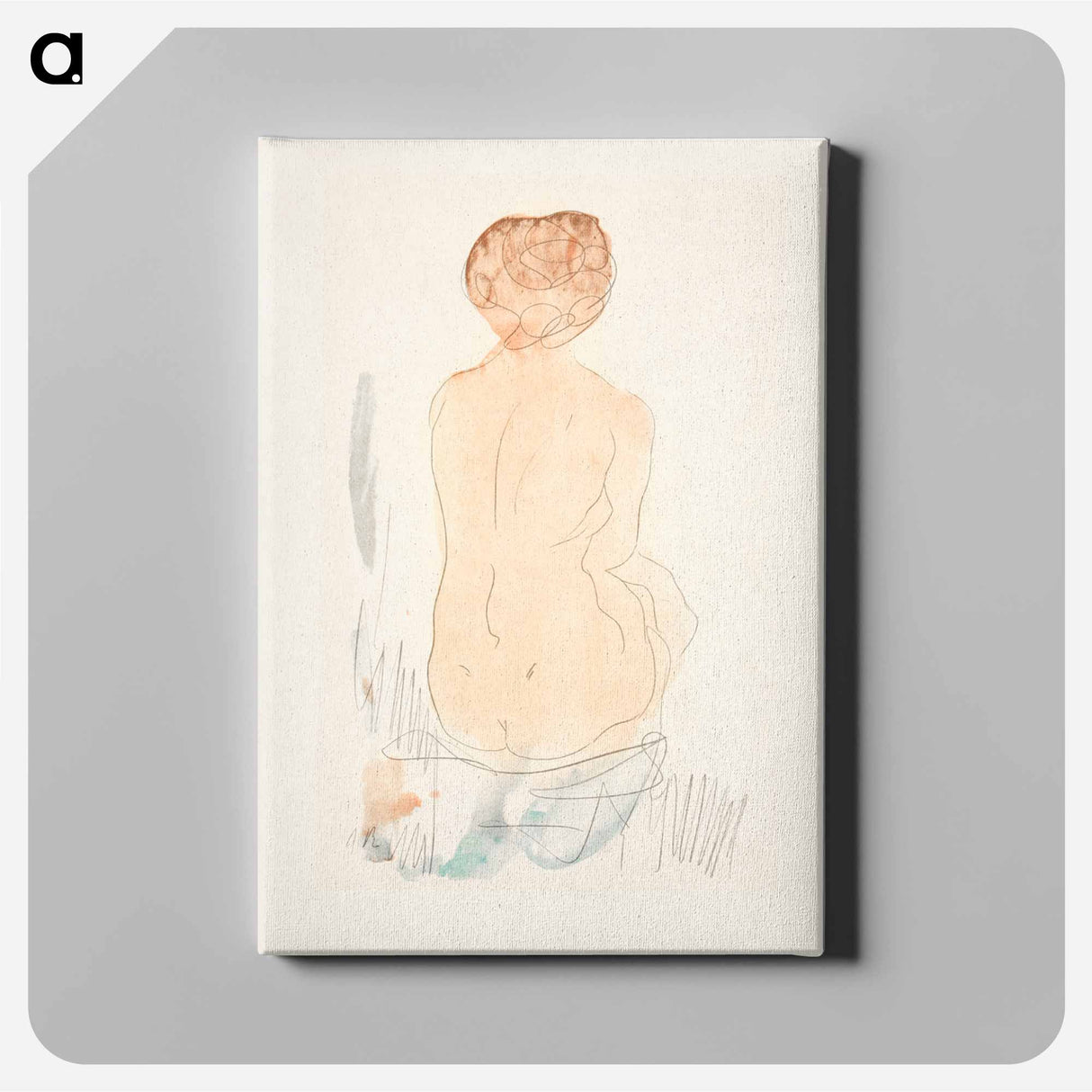 アートパネル-Seated Nude, Seen from the Back
- イェール大学アートギャラリー Canvas.